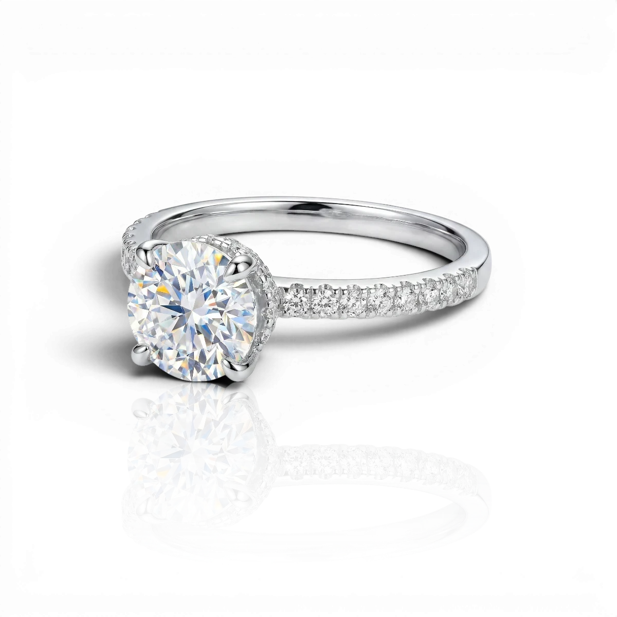 18K White Gold Vermeil