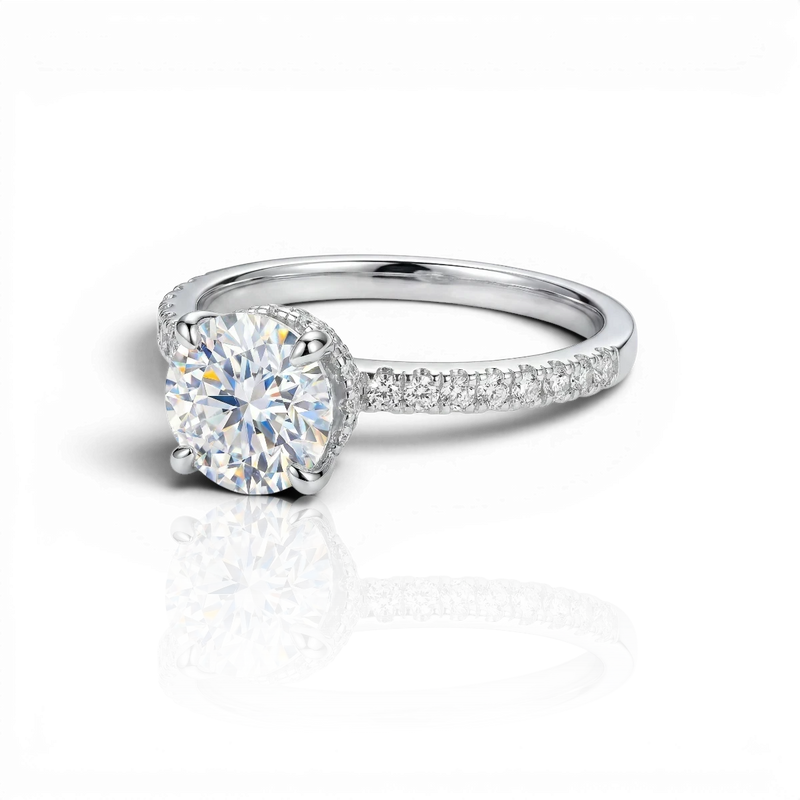 18K White Gold Vermeil