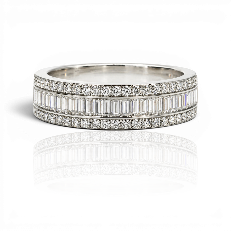 18K White Gold Vermeil