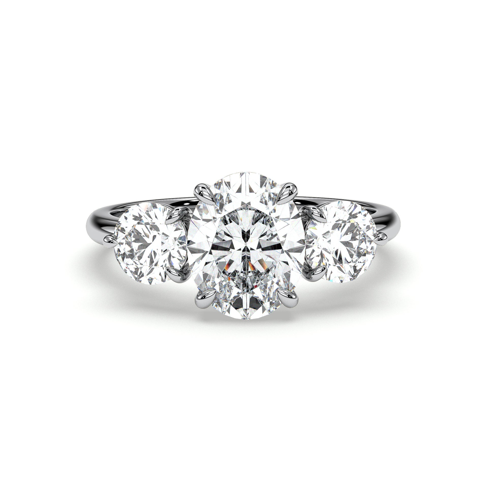 18K White Gold Vermeil