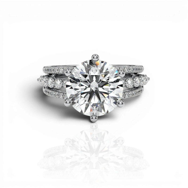 18K White Gold Vermeil