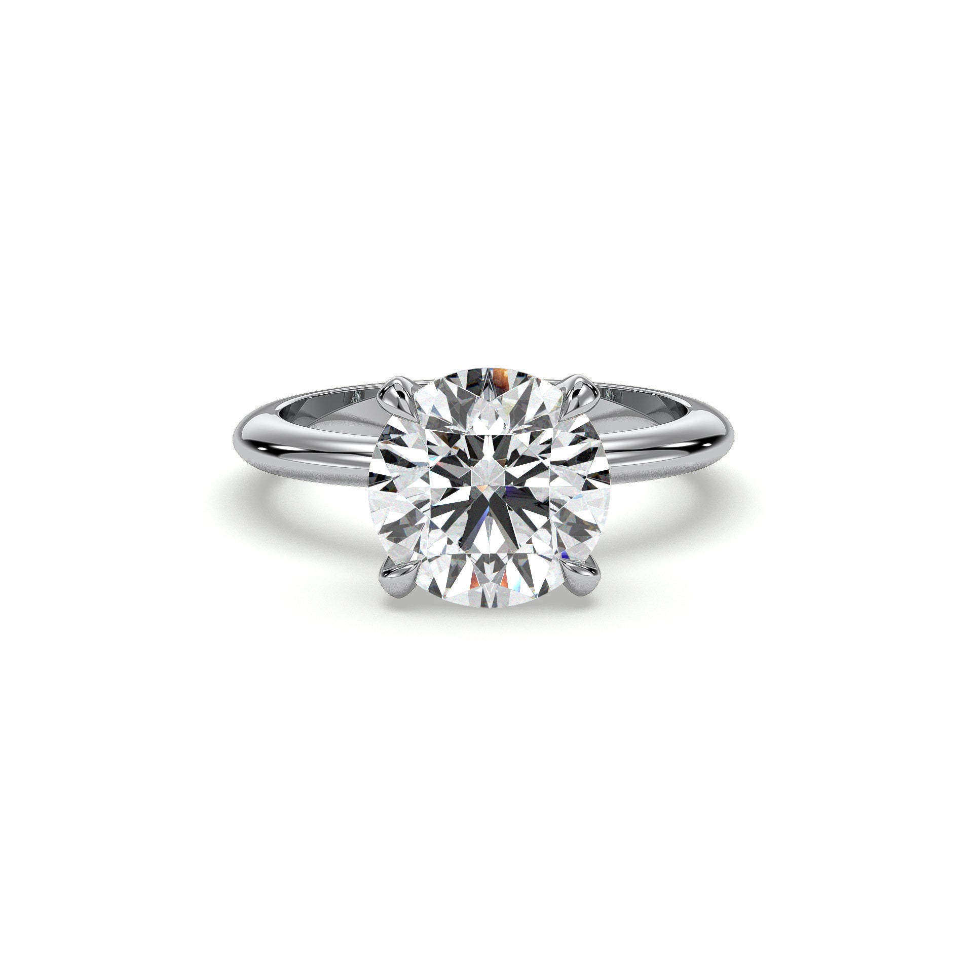 18K White Gold Vermeil / 3.00 CARAT