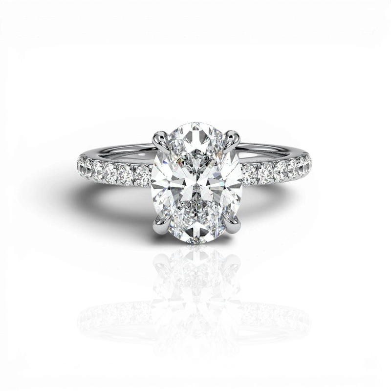 18K White Gold Vermeil