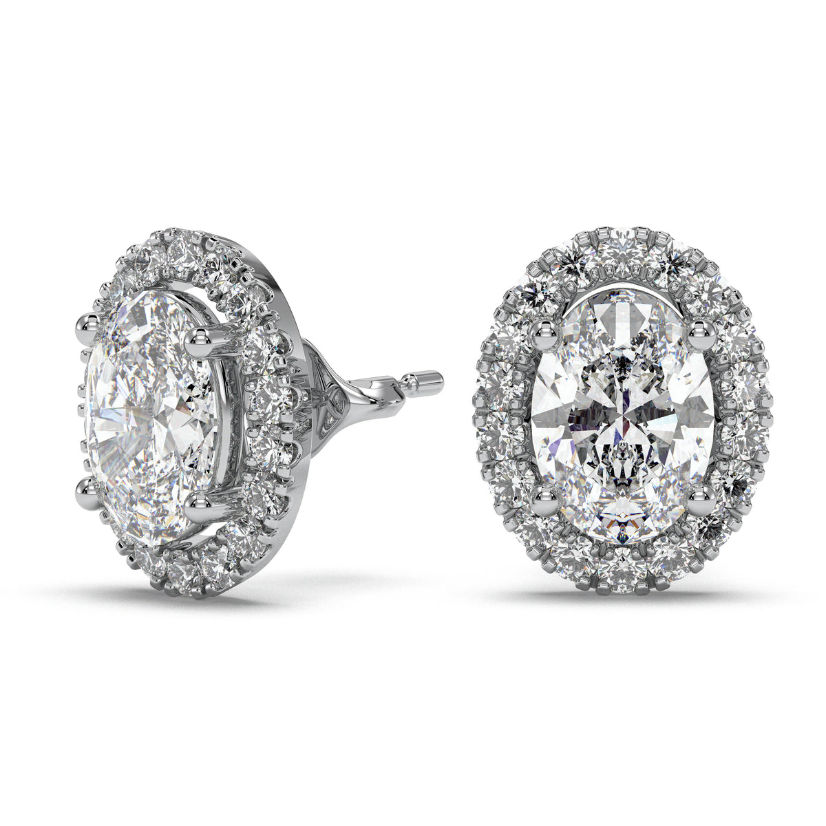 18K White Gold Vermeil / 2.00 CARAT