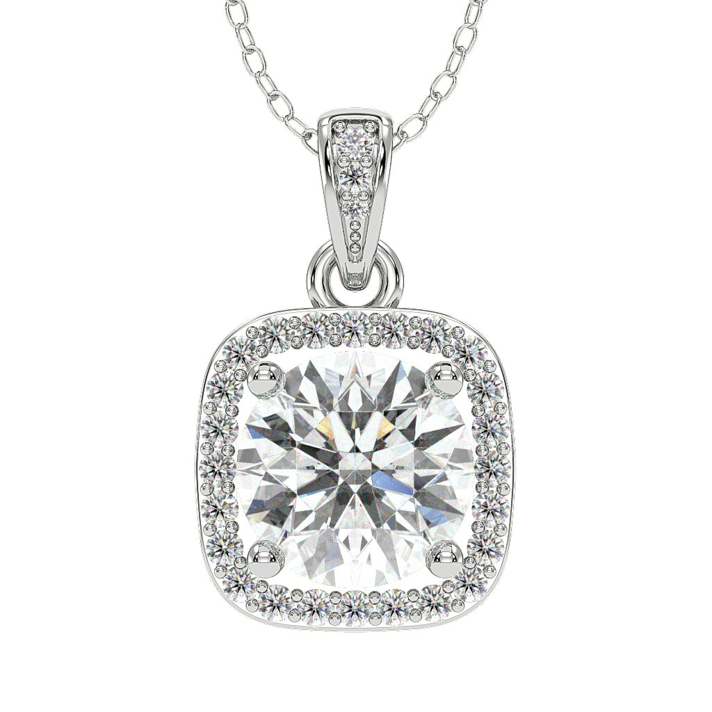18K White Gold Vermeil / 2.00 CARAT