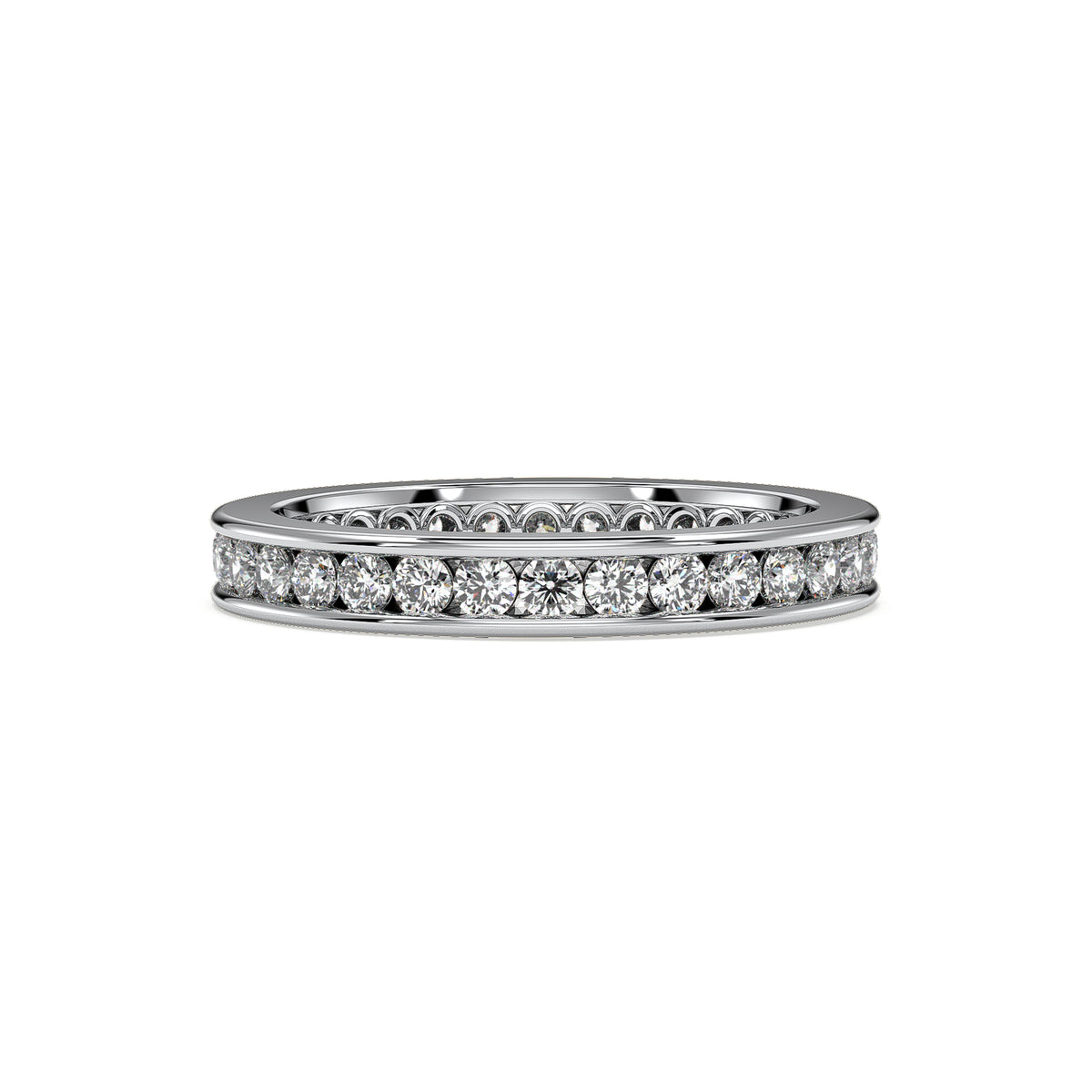 18K White Gold Vermeil