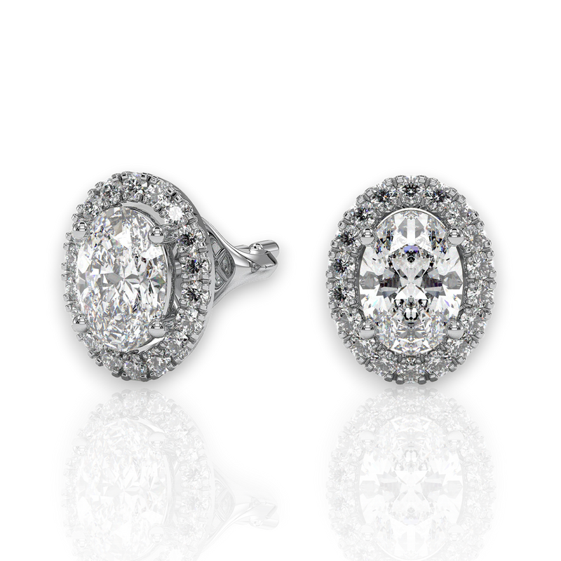 18K White Gold Vermeil / 1.00 CARAT