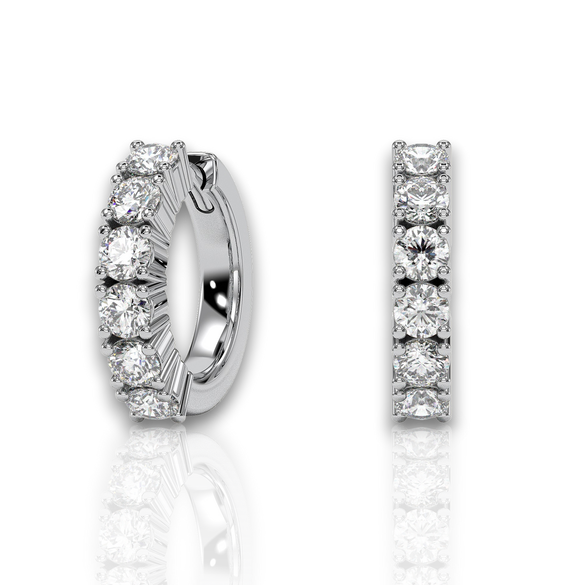 18K White Gold Vermeil