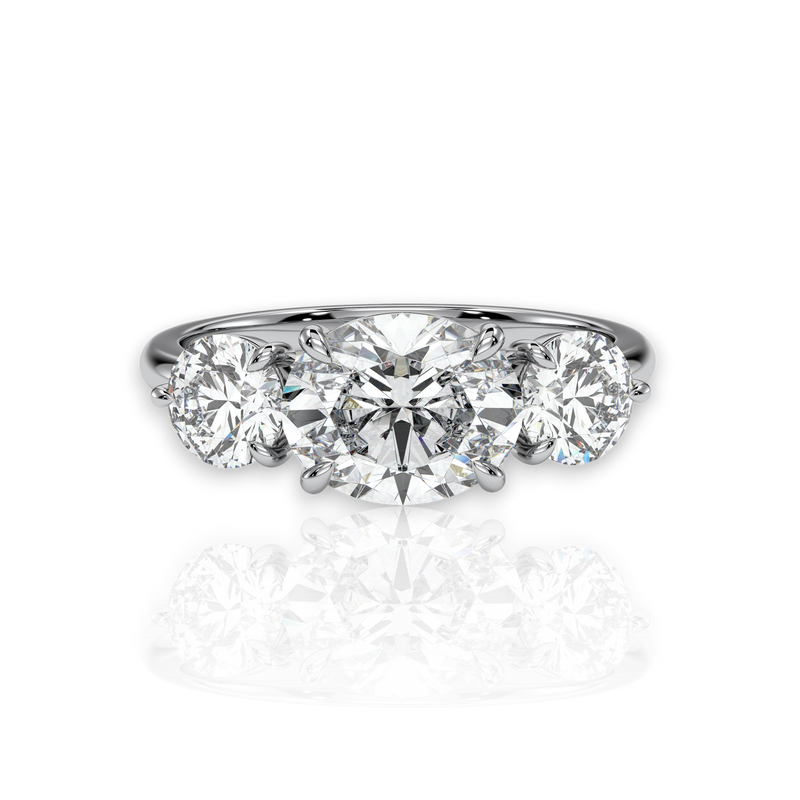18K White Gold Vermeil