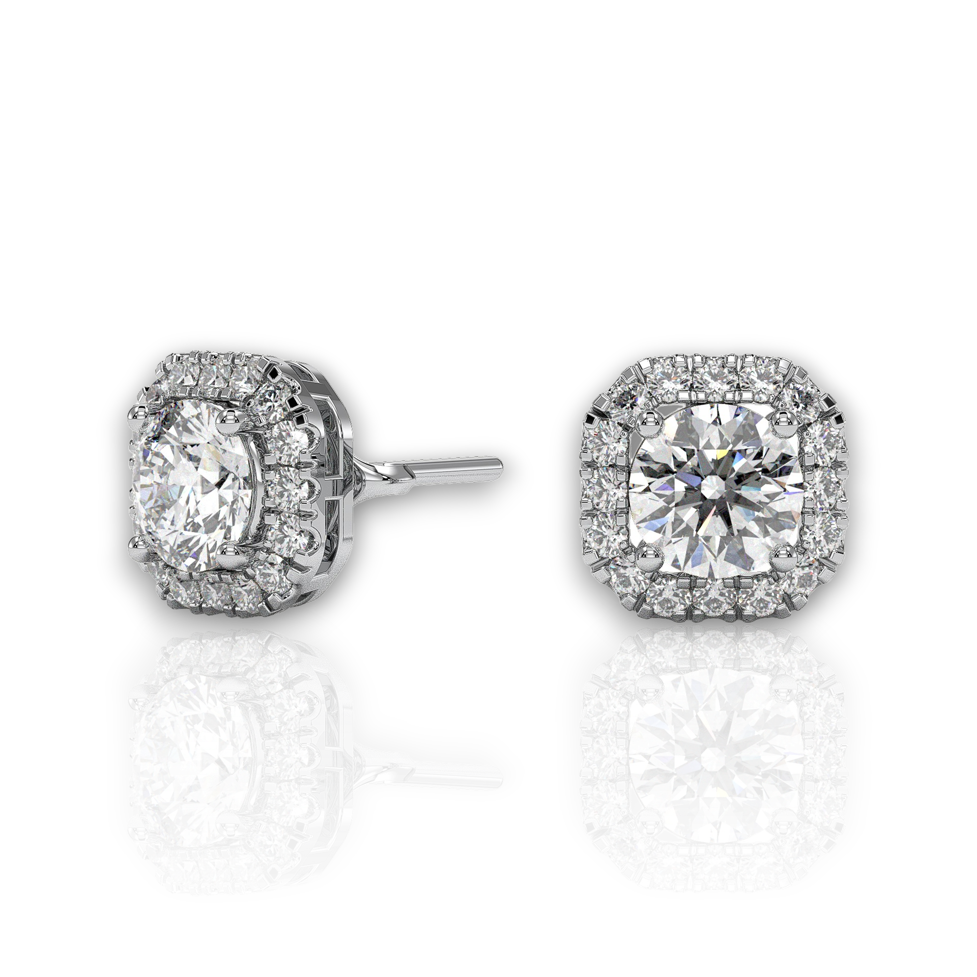 18K White Gold Vermeil