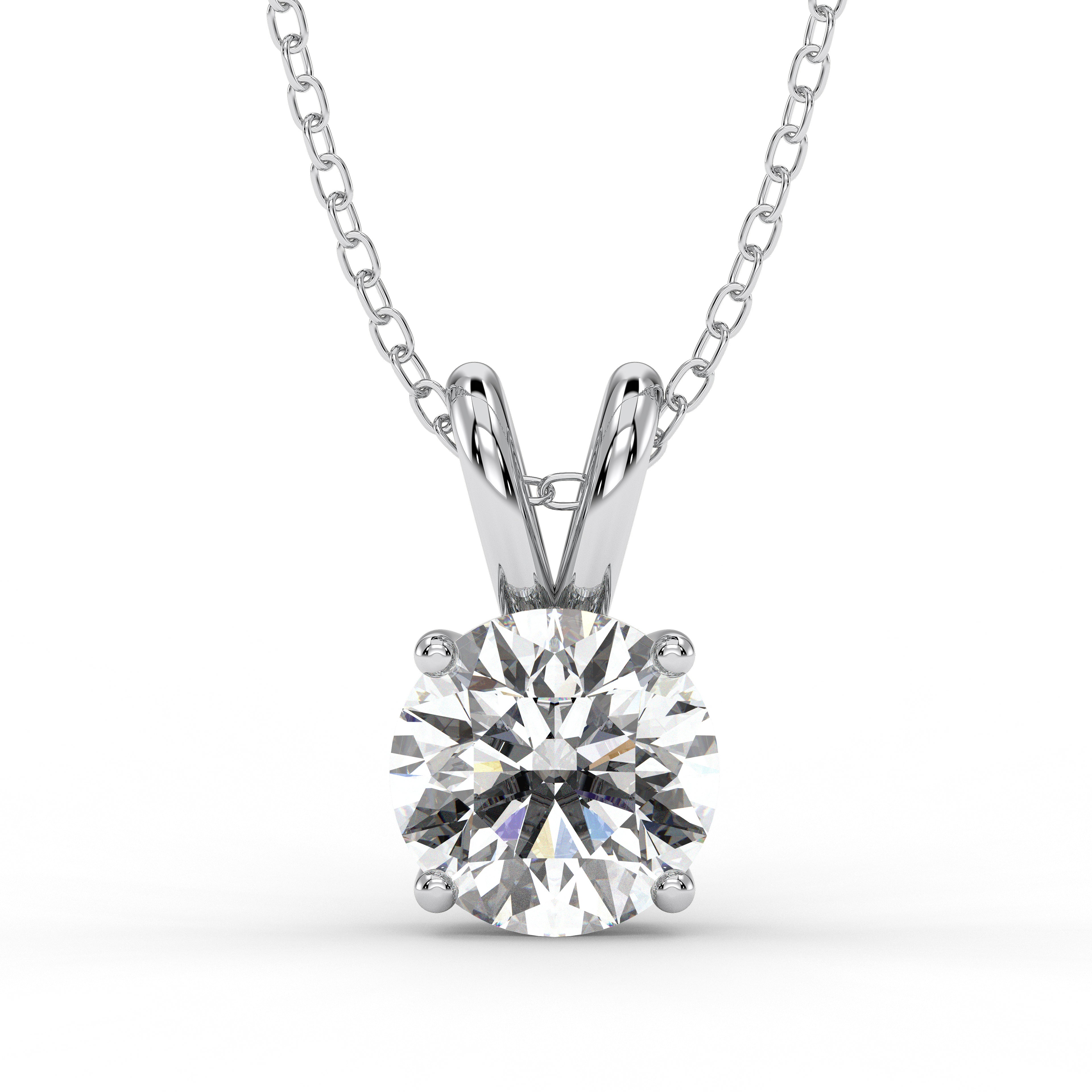 18K White Gold Vermeil / 3.00 CARAT