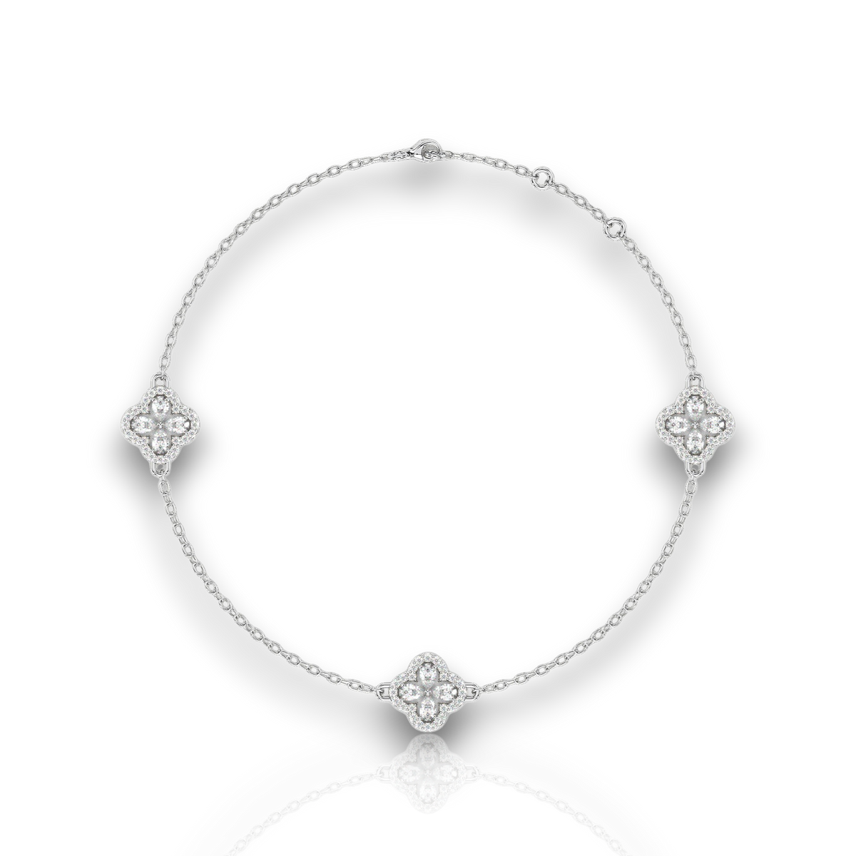 18K White Gold Vermeil