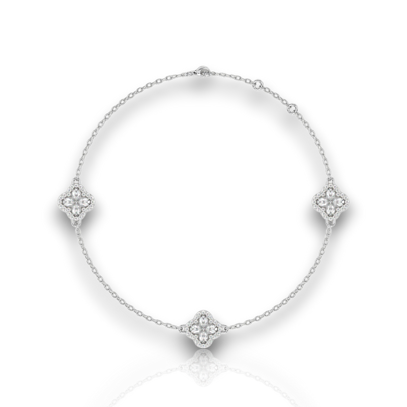 18K White Gold Vermeil