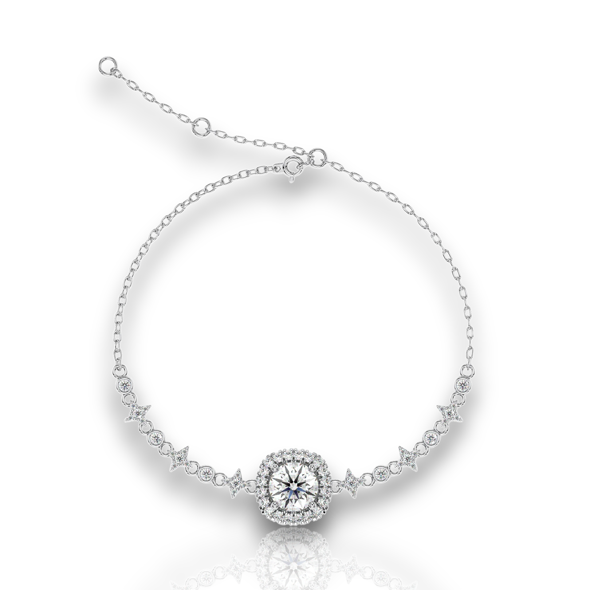 18K White Gold Vermeil