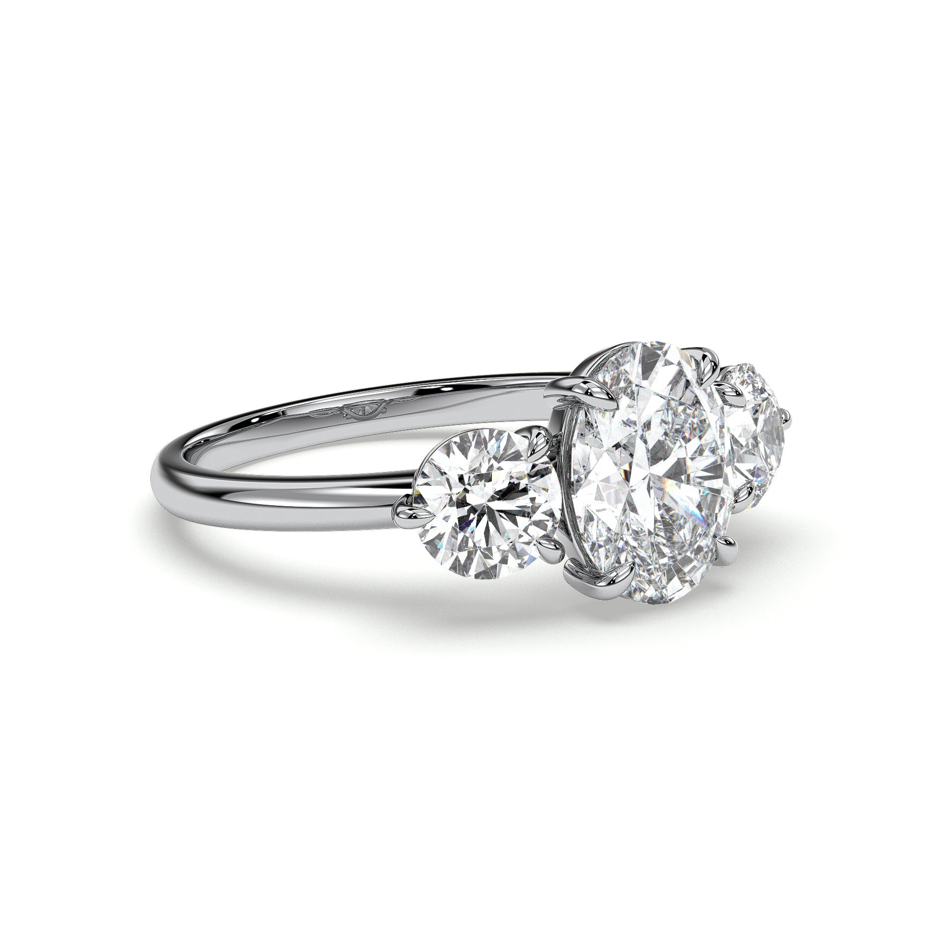 18K White Gold Vermeil