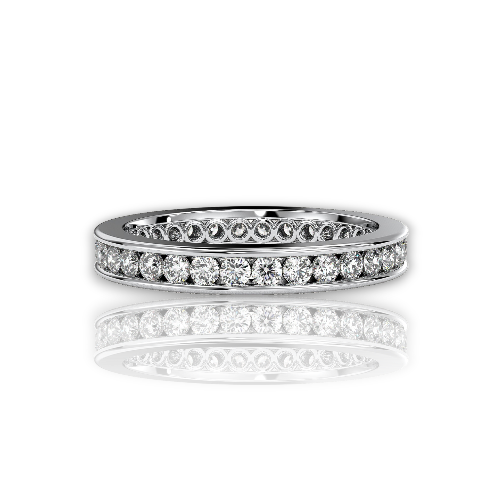 18K White Gold Vermeil