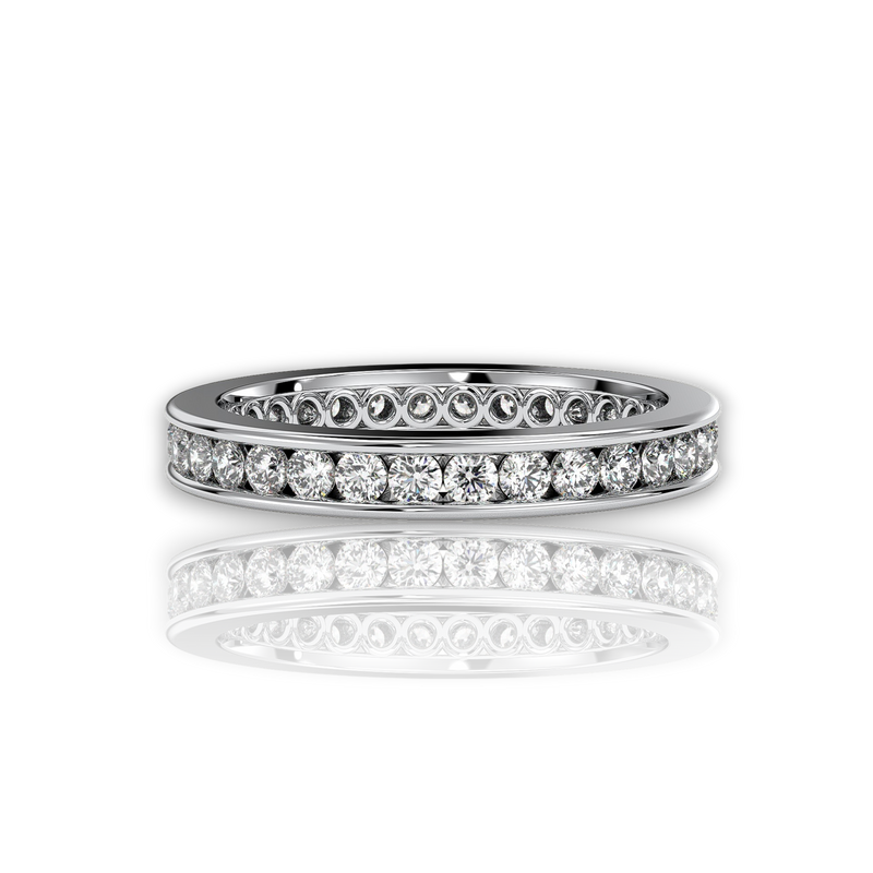 18K White Gold Vermeil