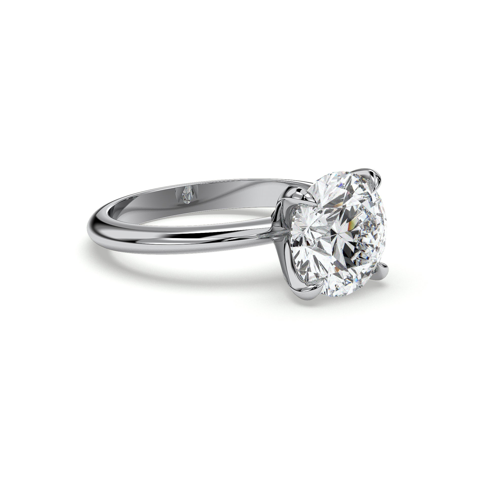 18K White Gold Vermeil / 3.00 CARAT