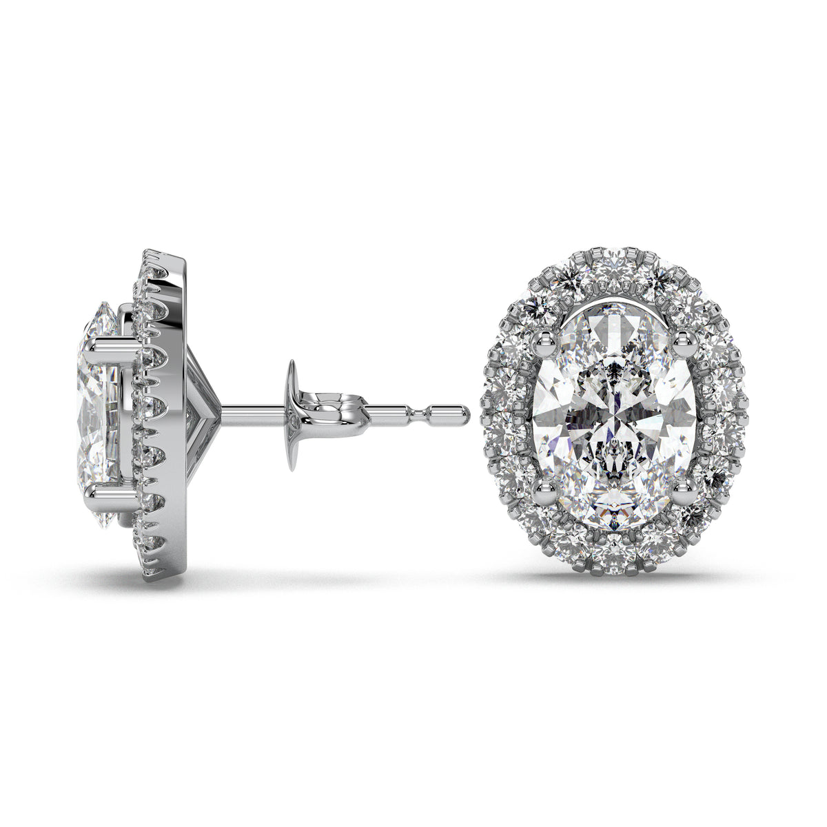 18K White Gold Vermeil / 2.00 CARAT