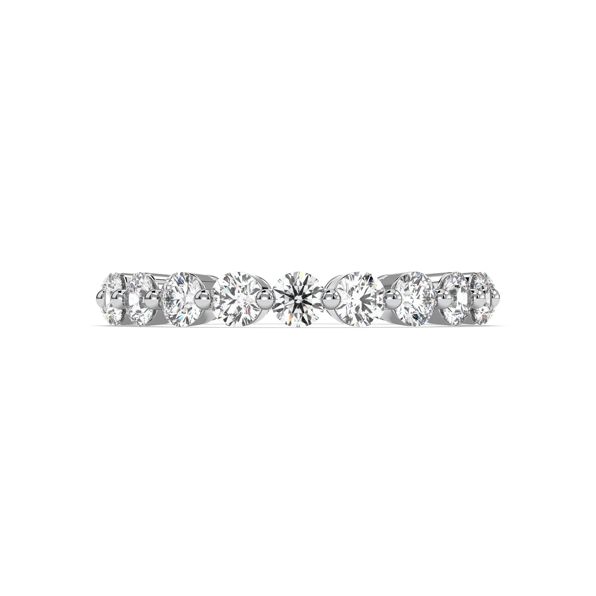 18K White Gold Vermeil