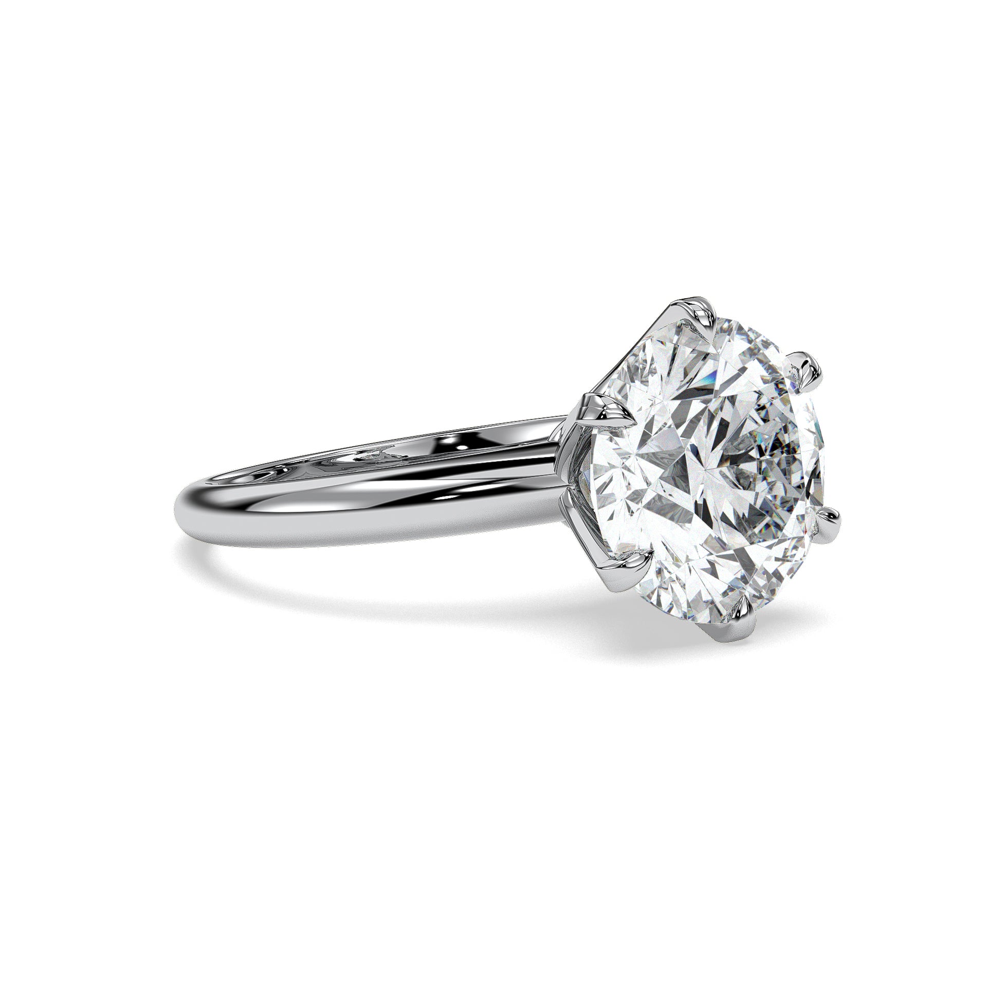 18K White Gold Vermeil / 5.00 CARAT