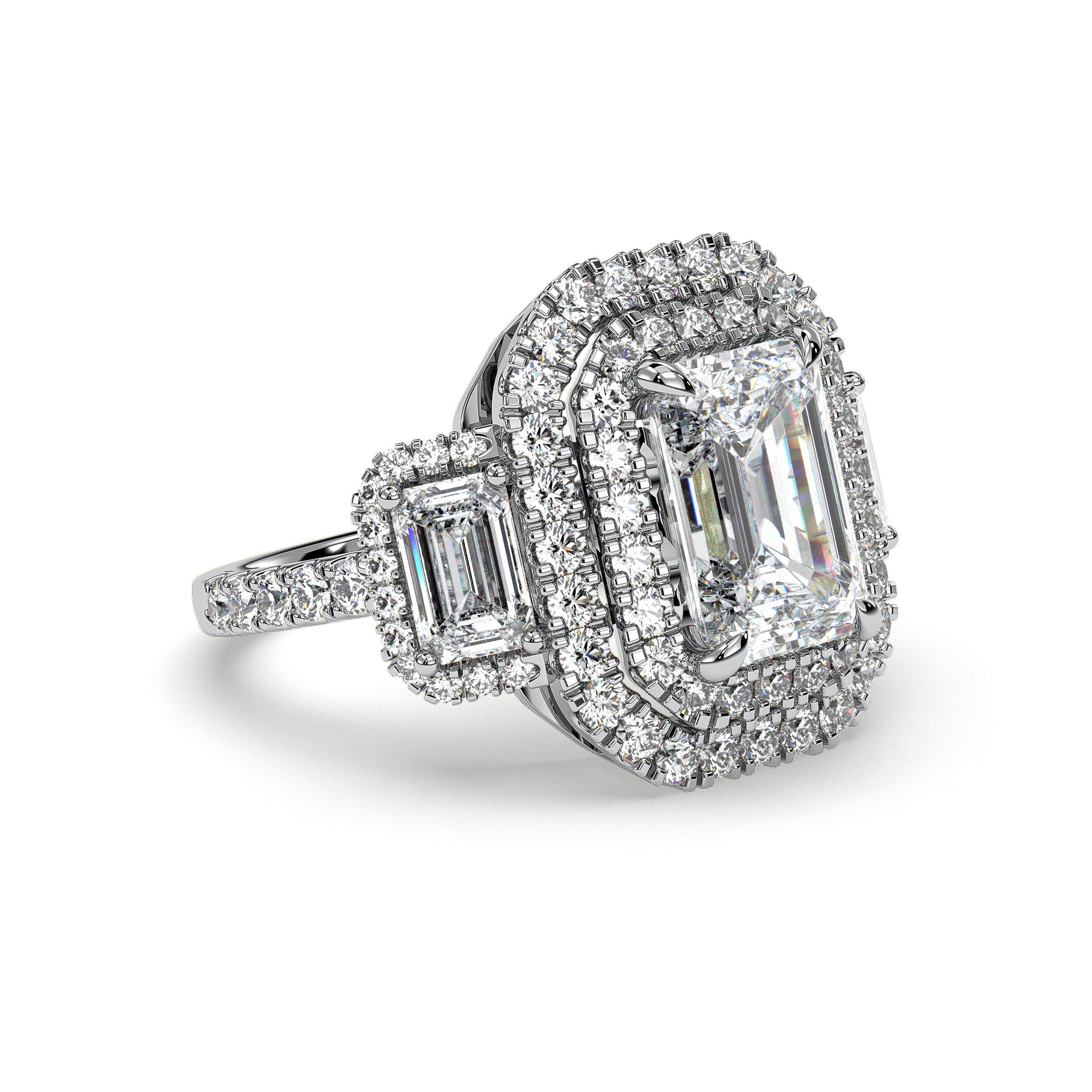 18K White Gold Vermeil