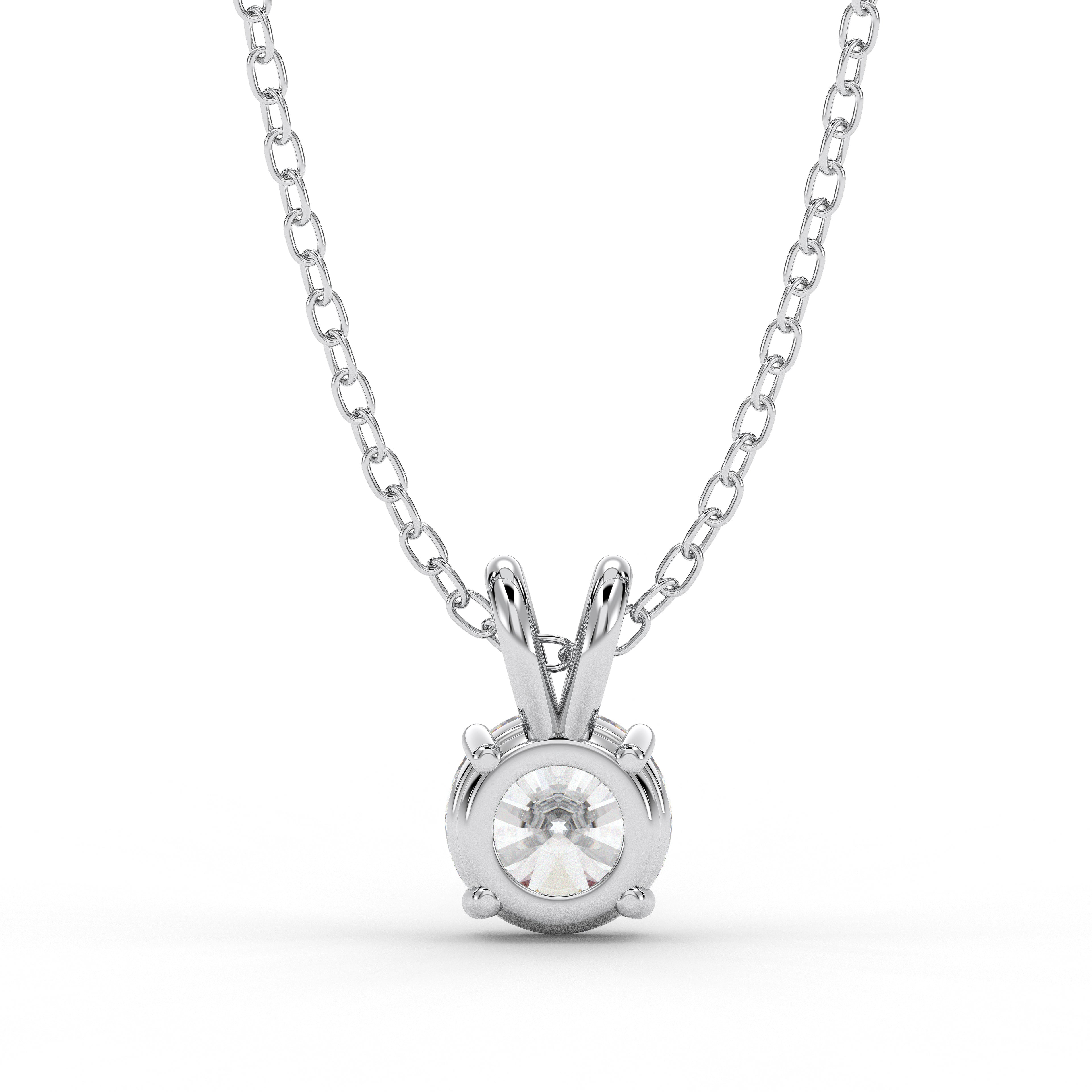 18K White Gold Vermeil / 1.00 CARAT