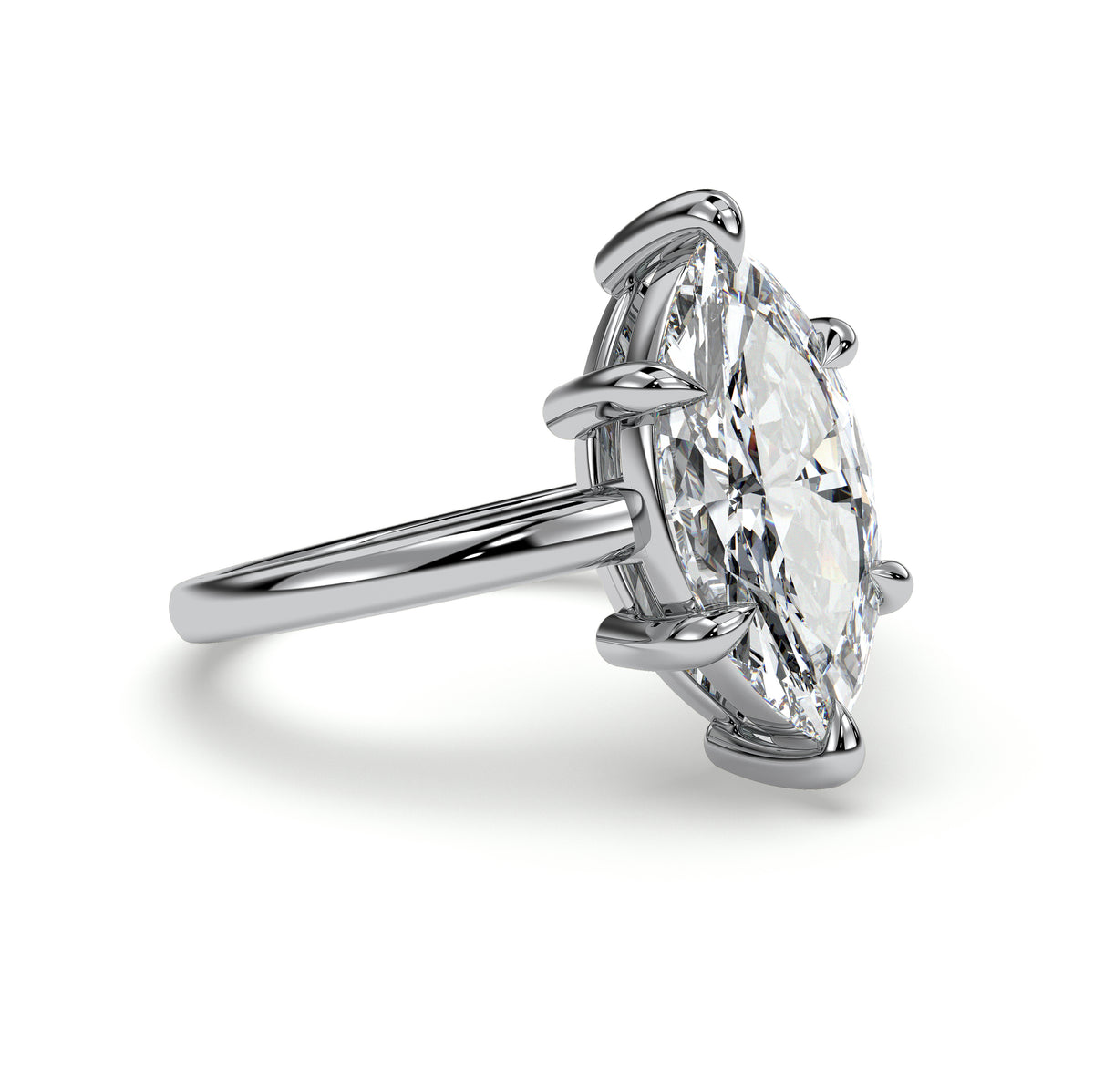 18K White Gold Vermeil / 3.00 CARAT