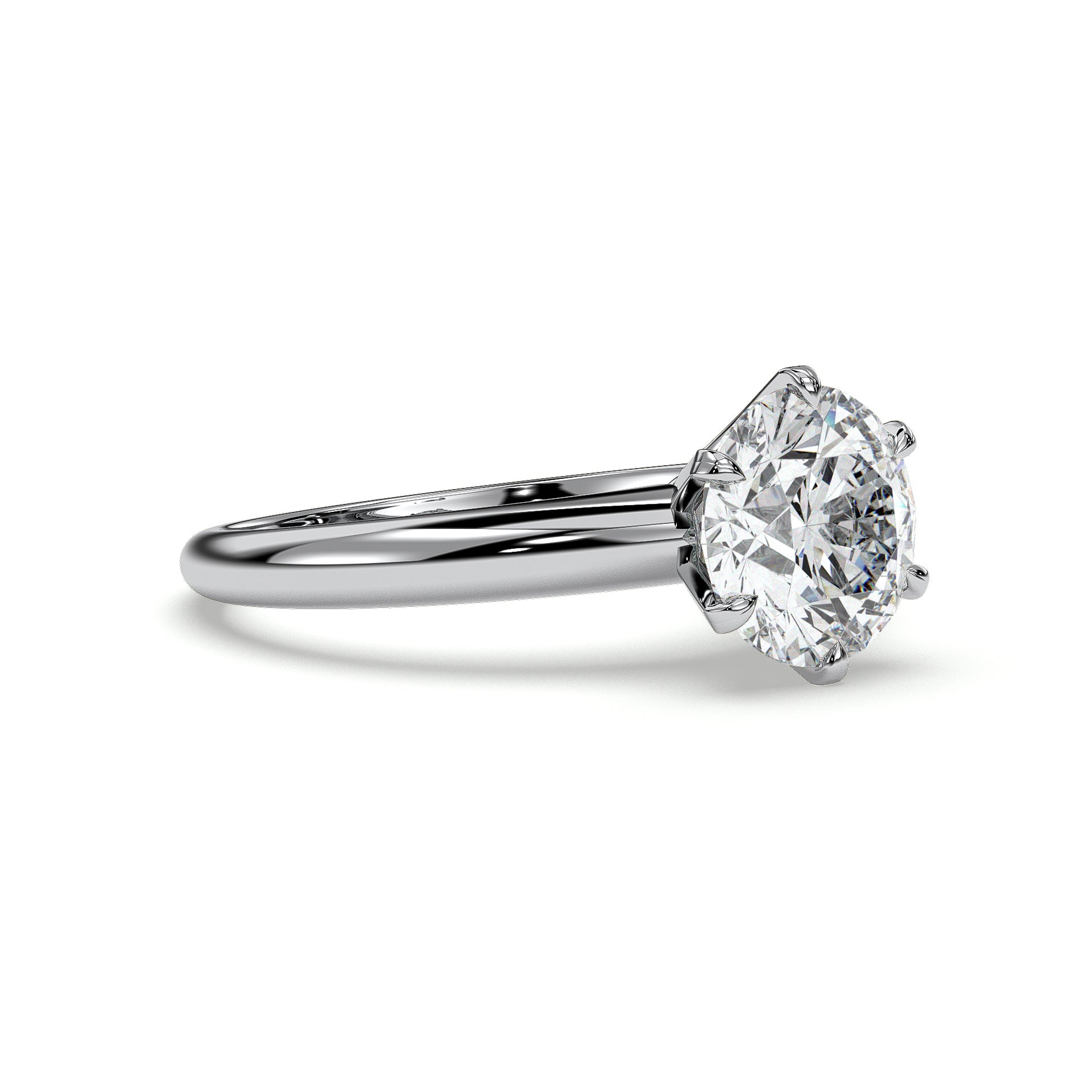 18K White Gold Vermeil / 2.00 CARAT