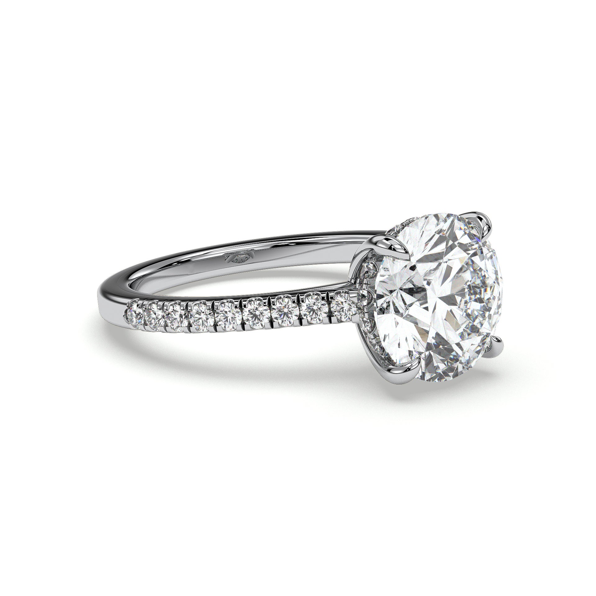 18K White Gold Vermeil