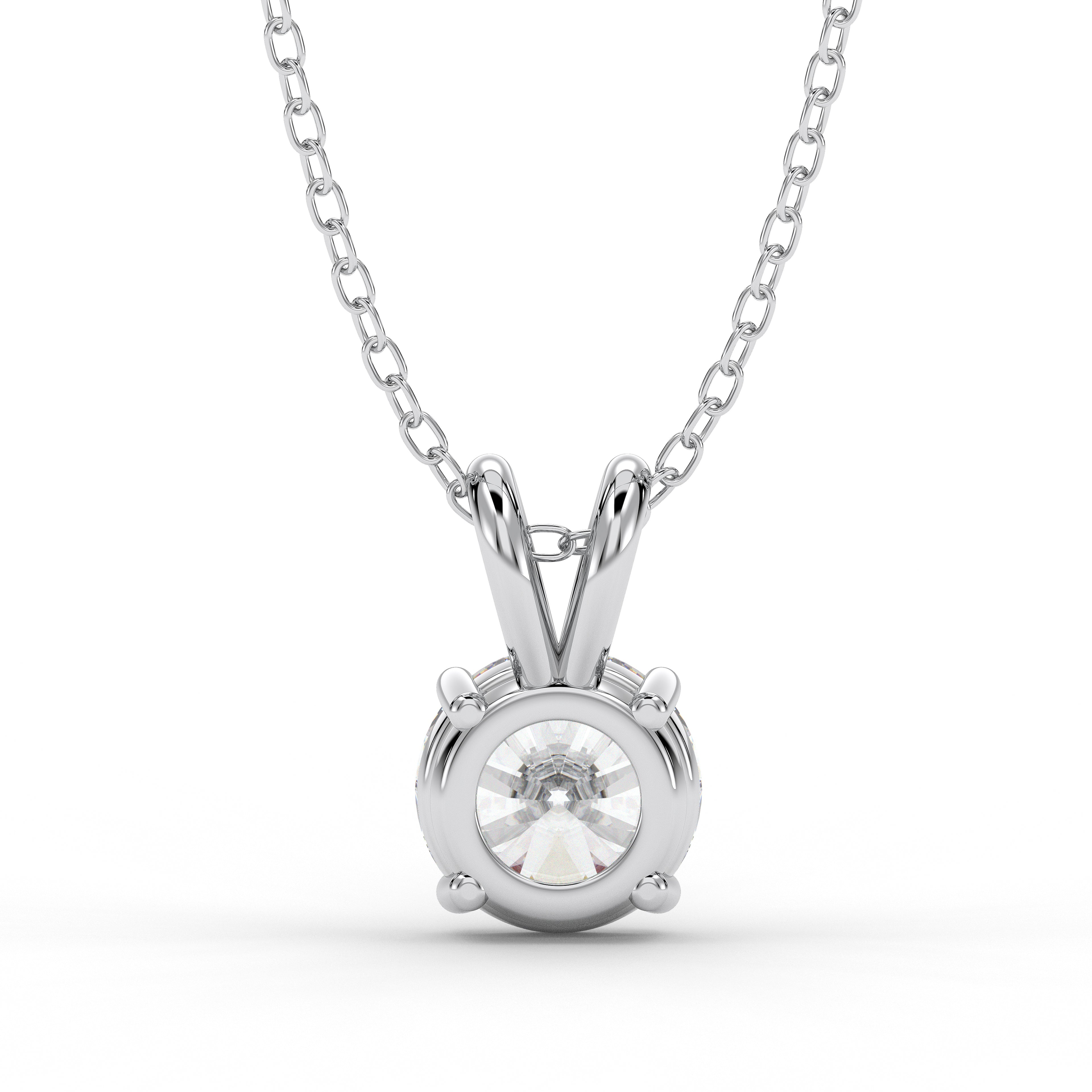 18K White Gold Vermeil / 2.00 CARAT
