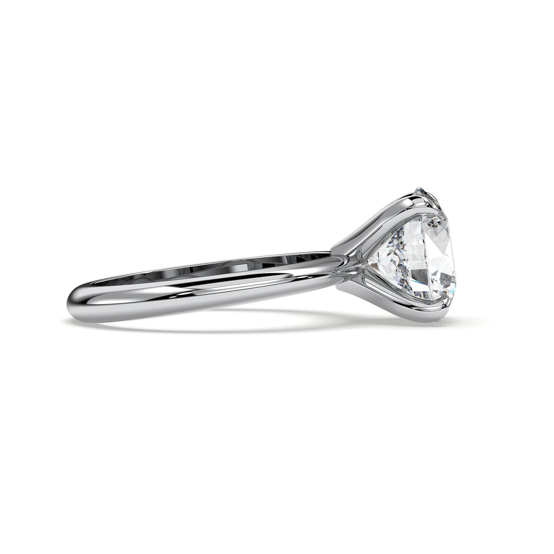 18K White Gold Vermeil / 3.00 CARAT