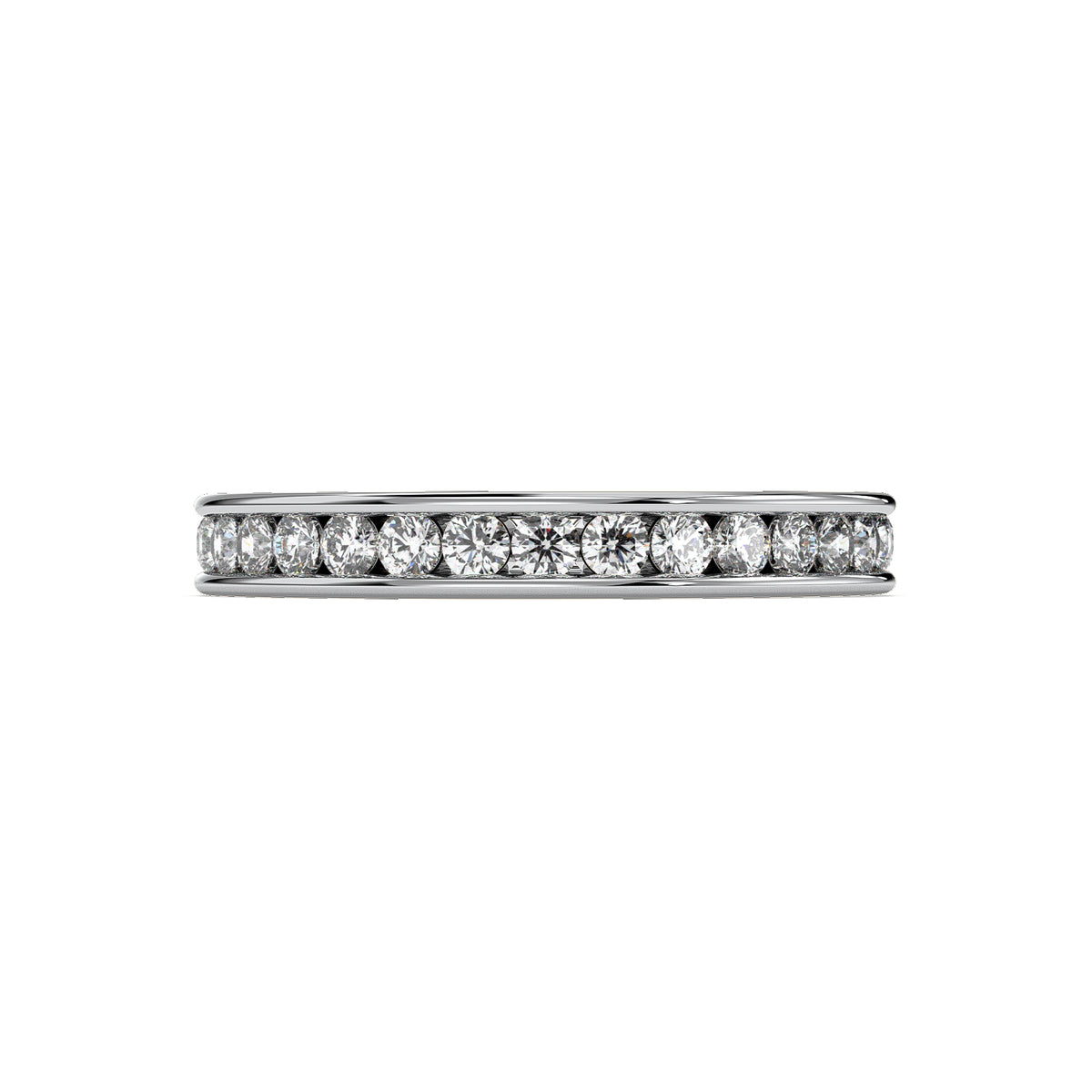 18K White Gold Vermeil
