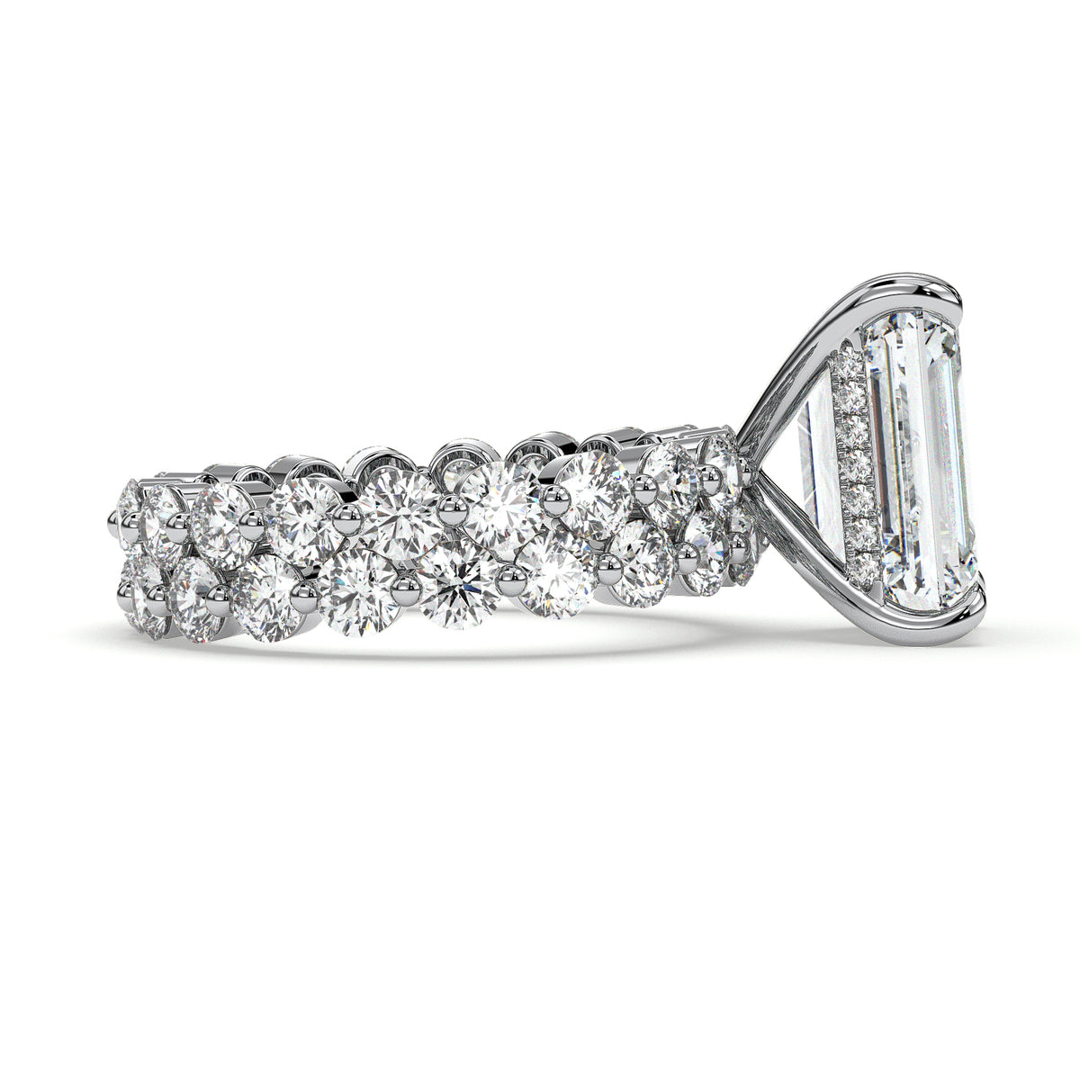18K White Gold Vermeil