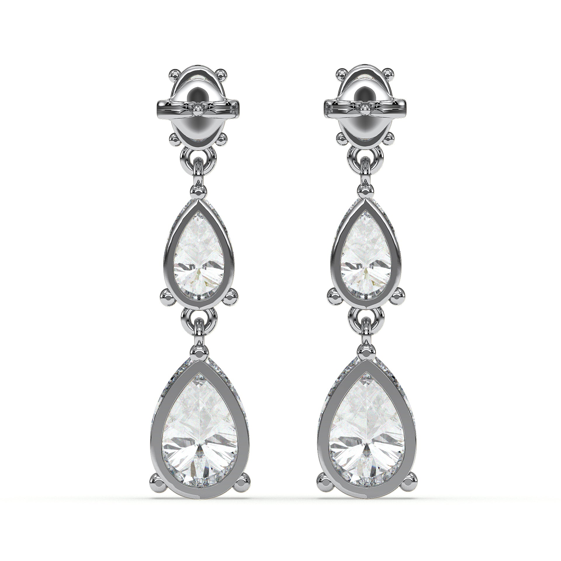 18K White Gold Vermeil