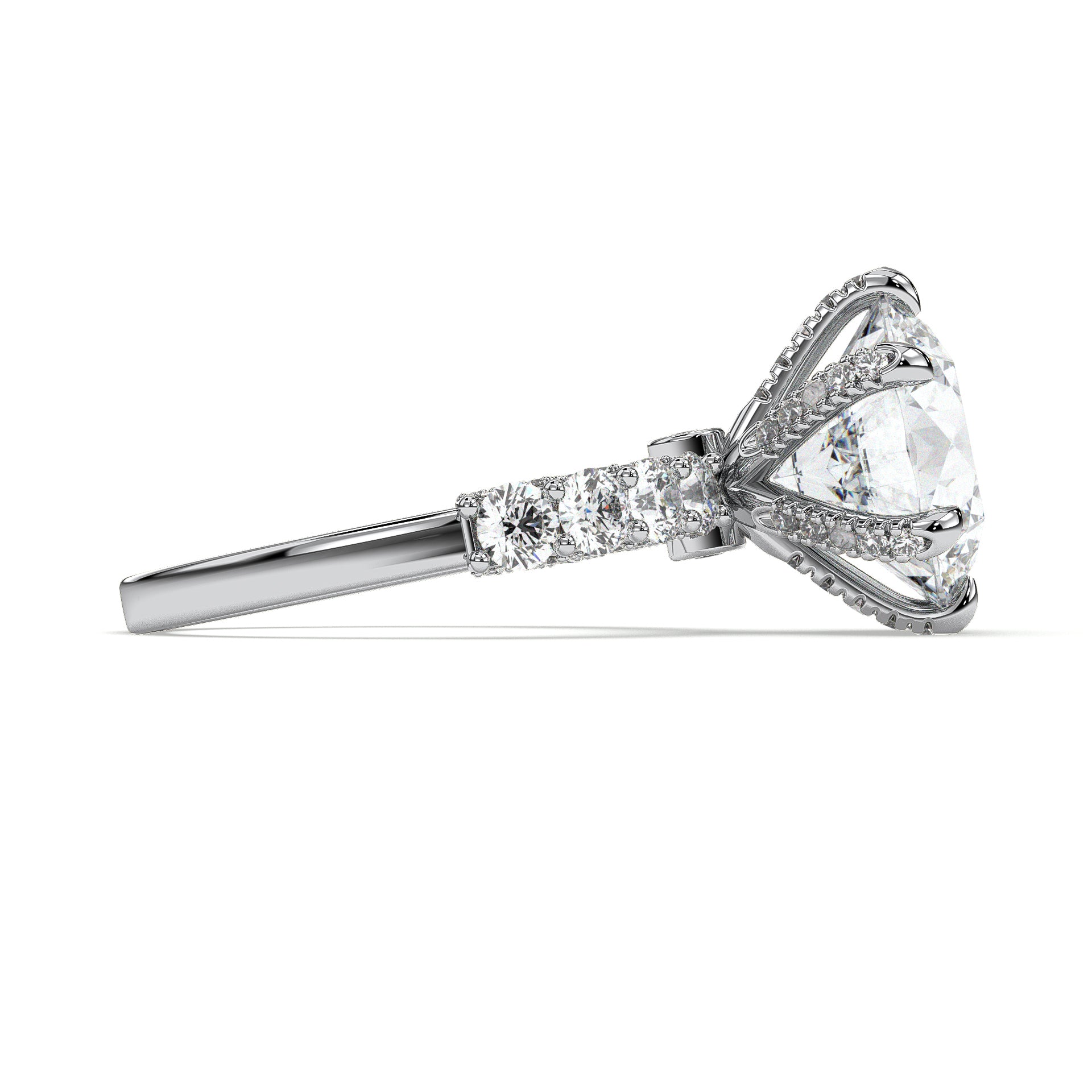 18K White Gold Vermeil / 5.00 CARAT