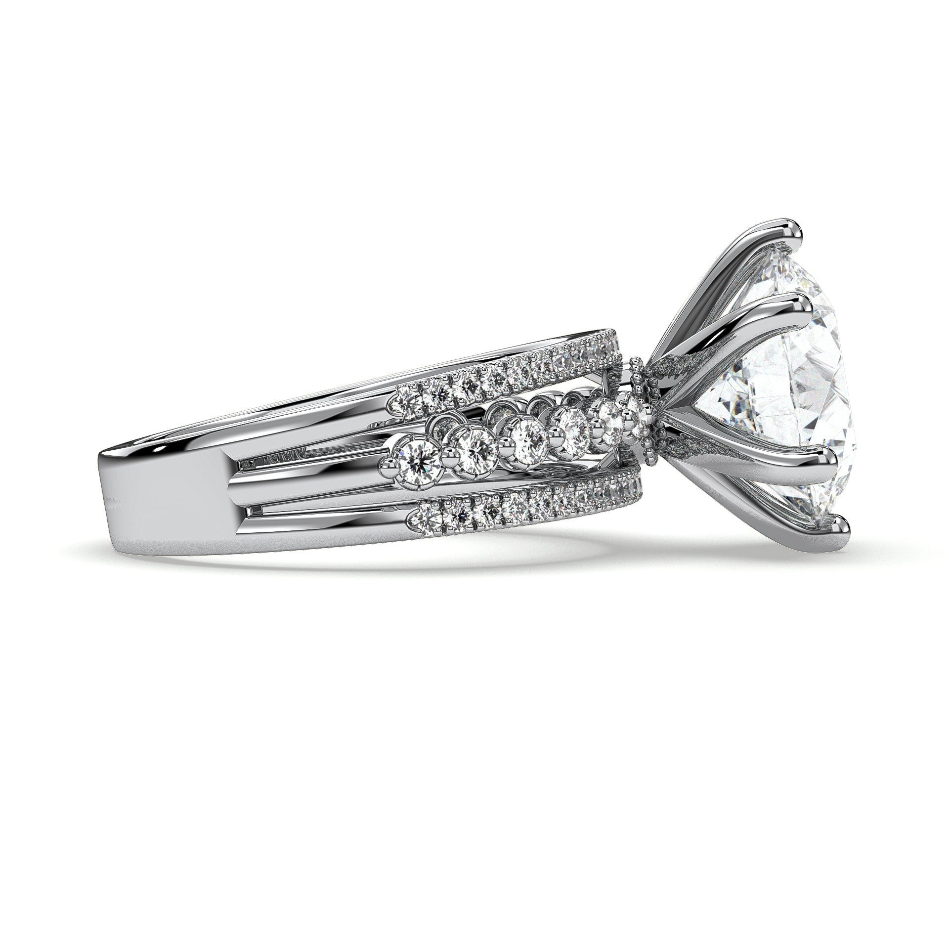 18K White Gold Vermeil
