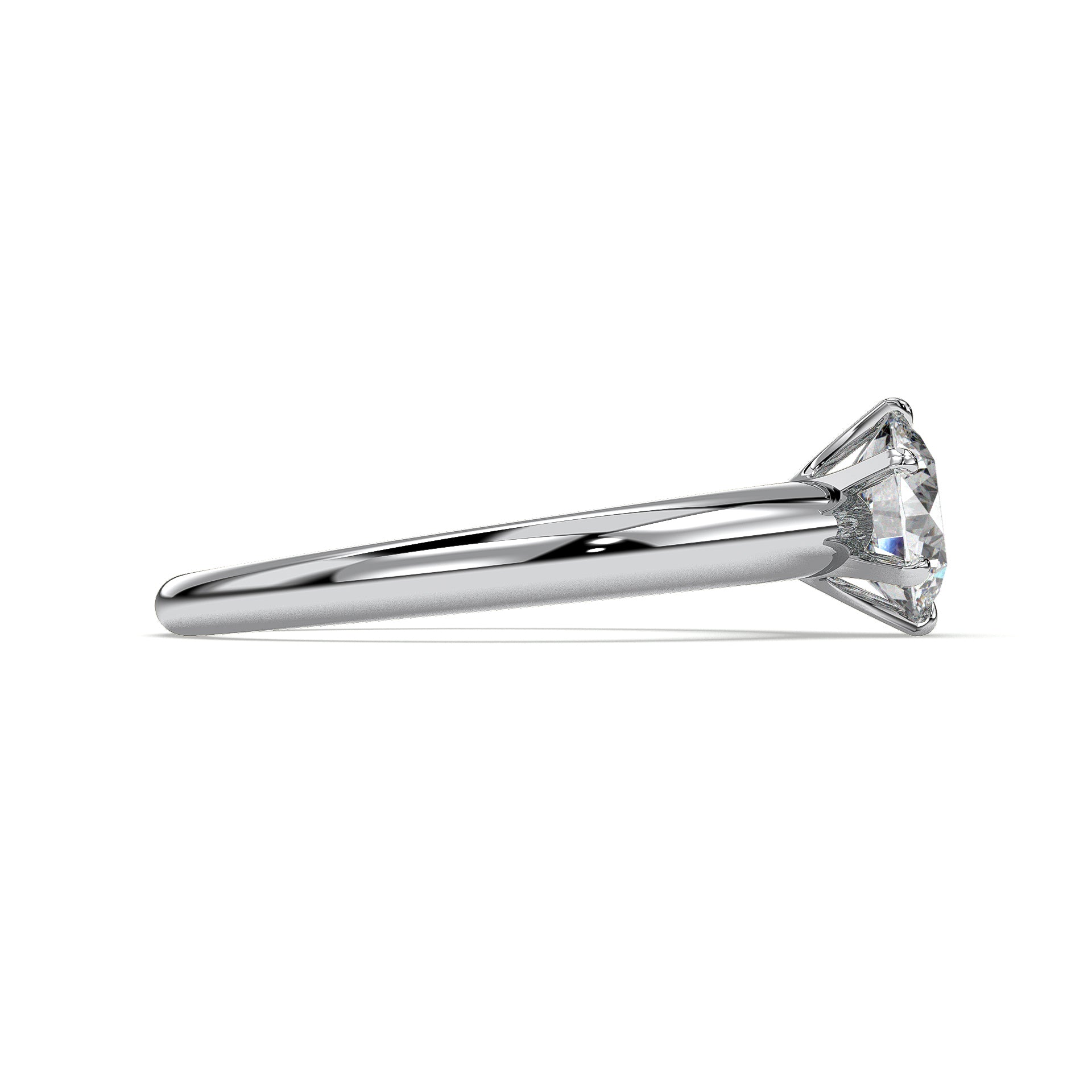 18K White Gold Vermeil / 1.00 CARAT