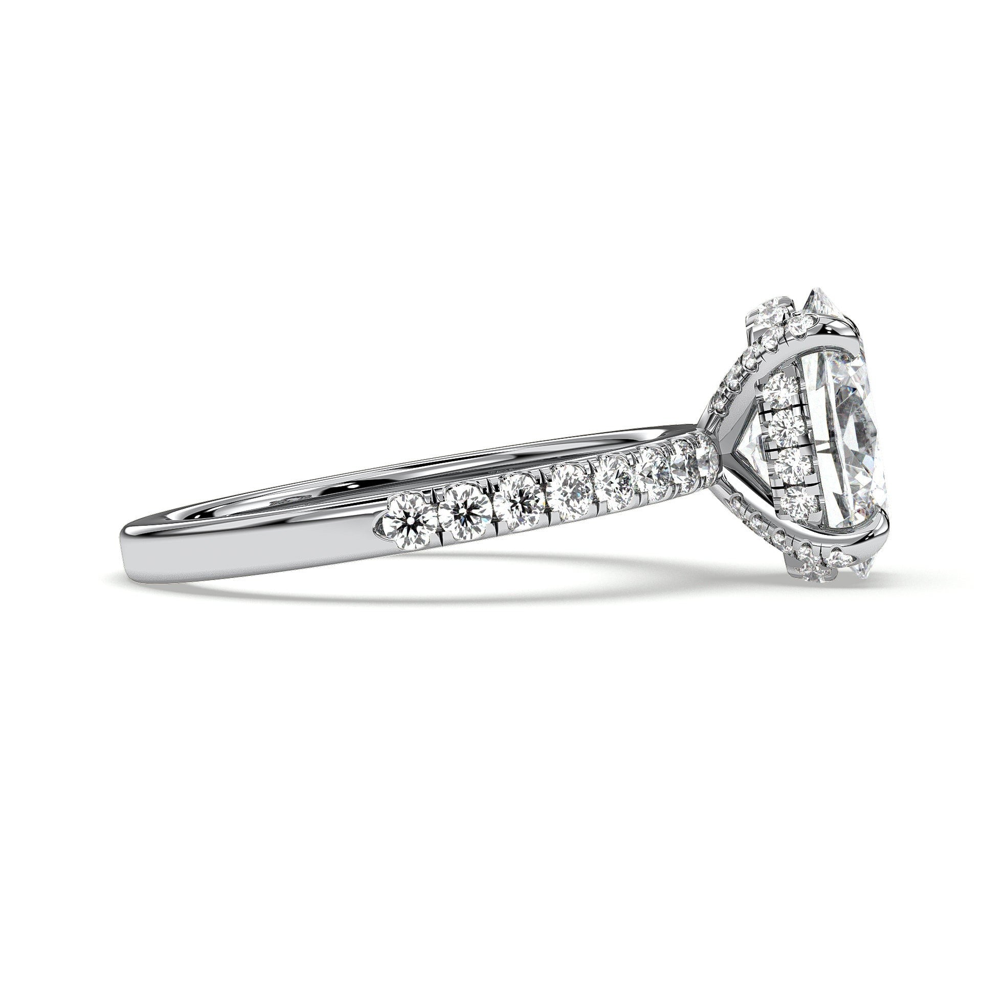 18K White Gold Vermeil