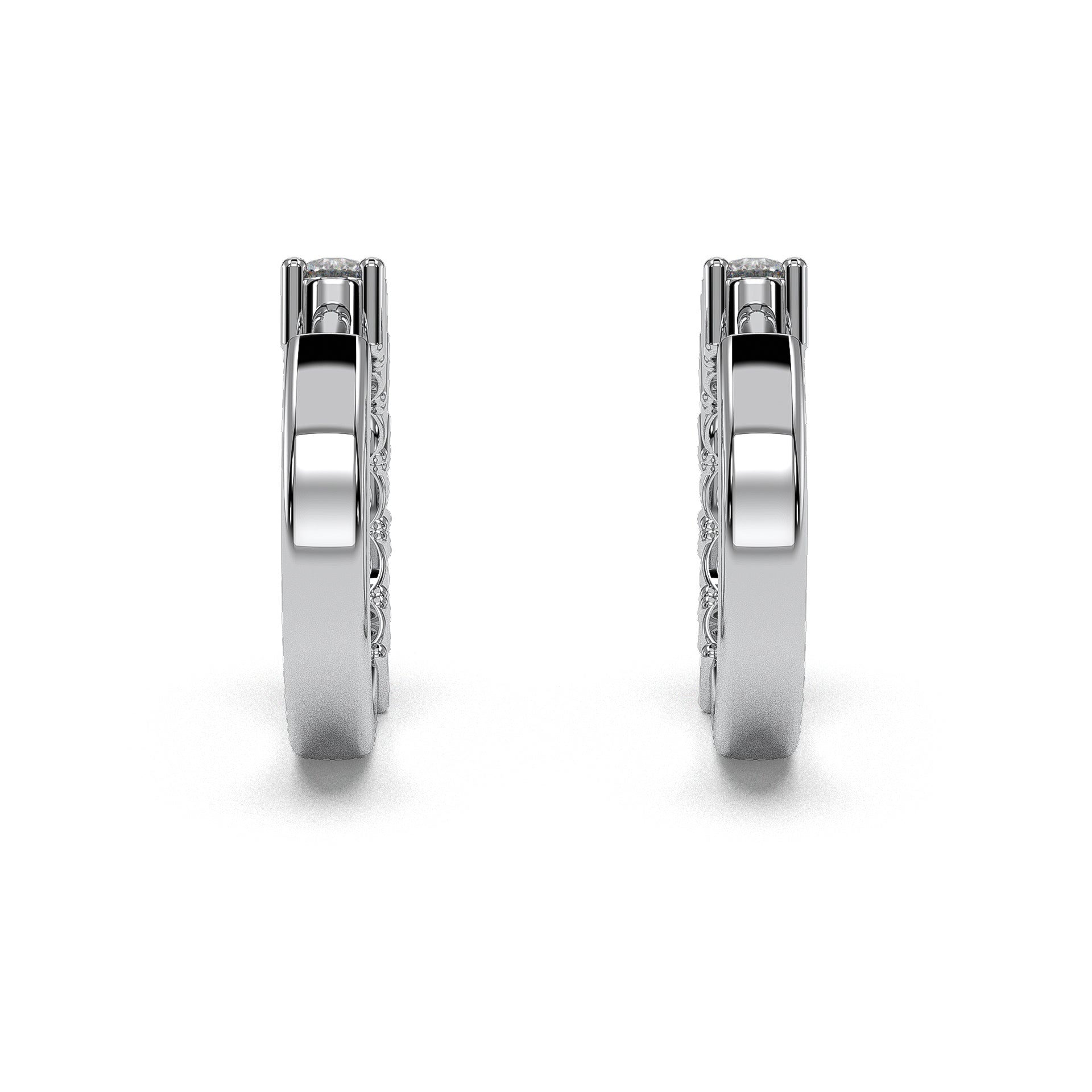 18K White Gold Vermeil