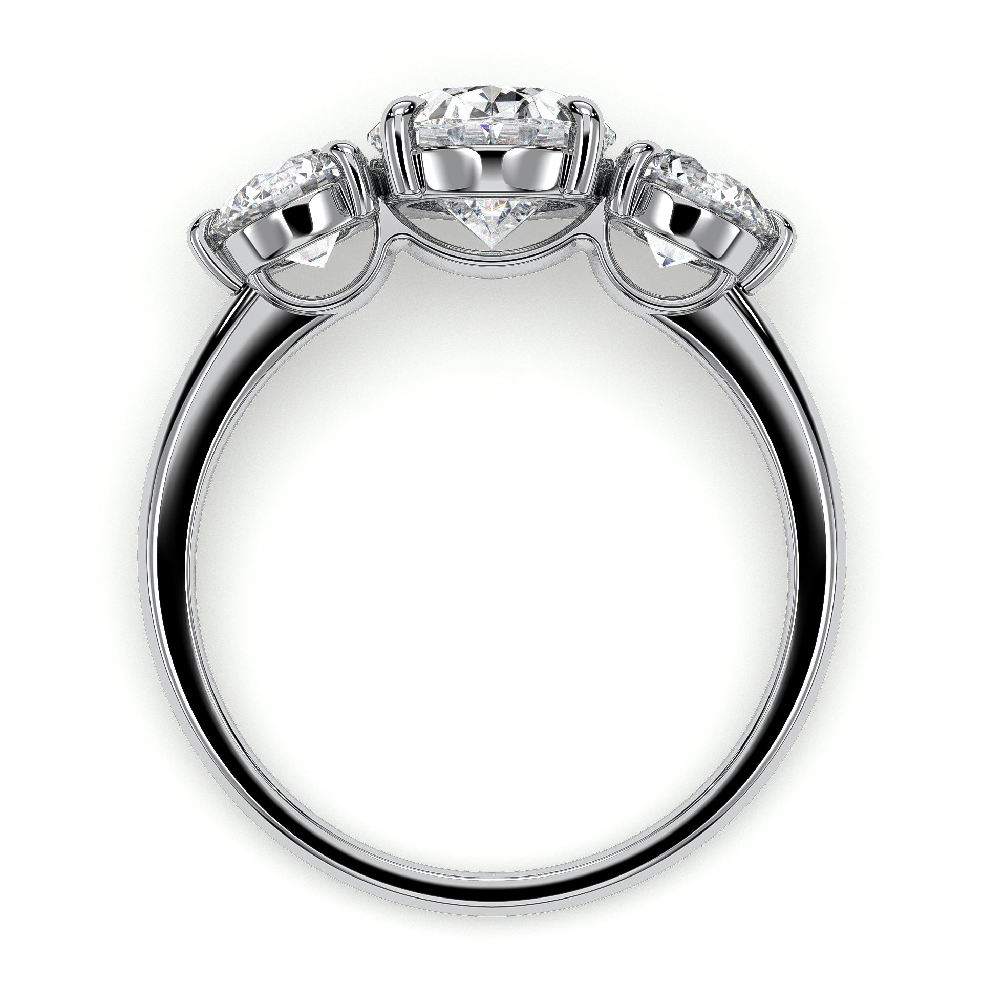 18K White Gold Vermeil
