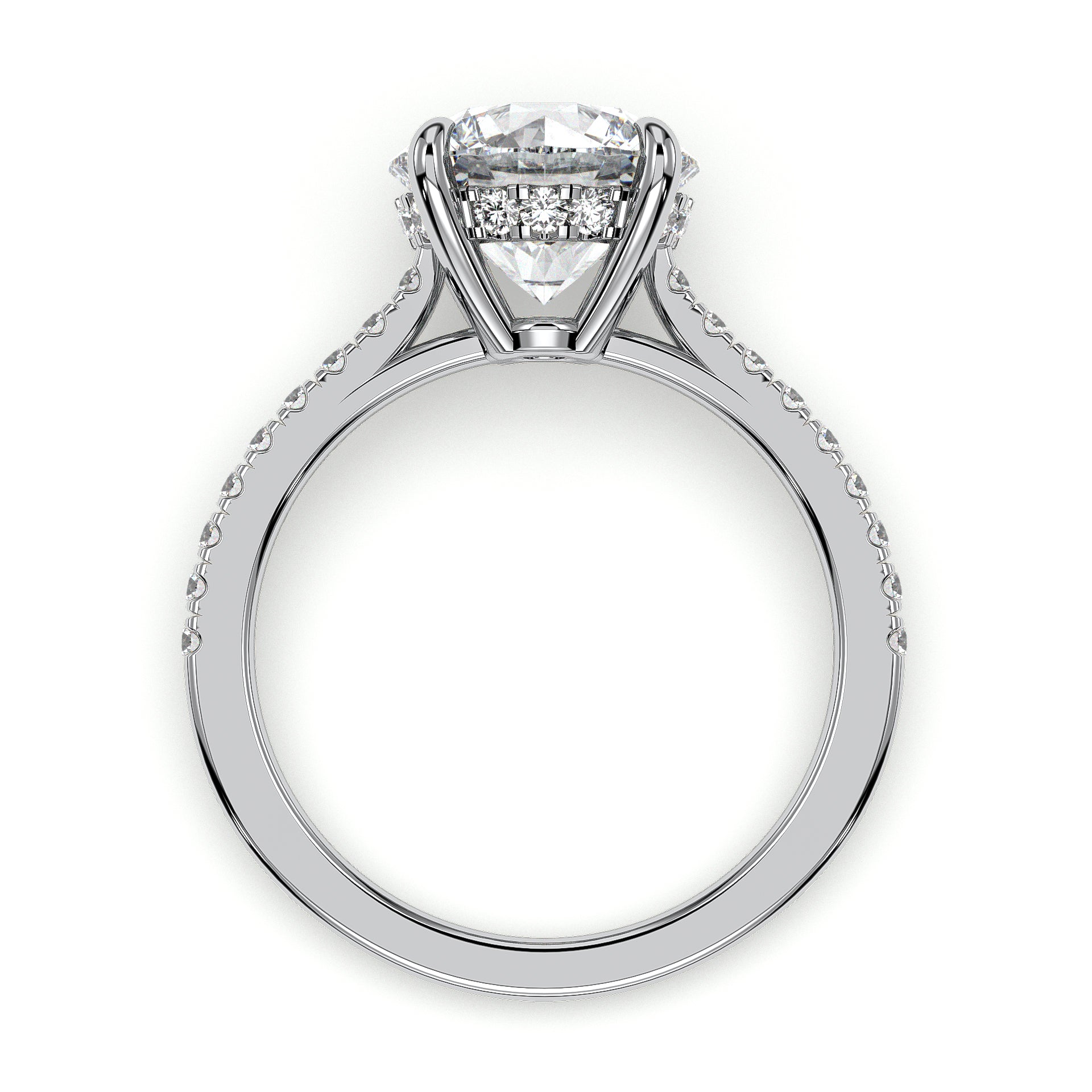 18K White Gold Vermeil