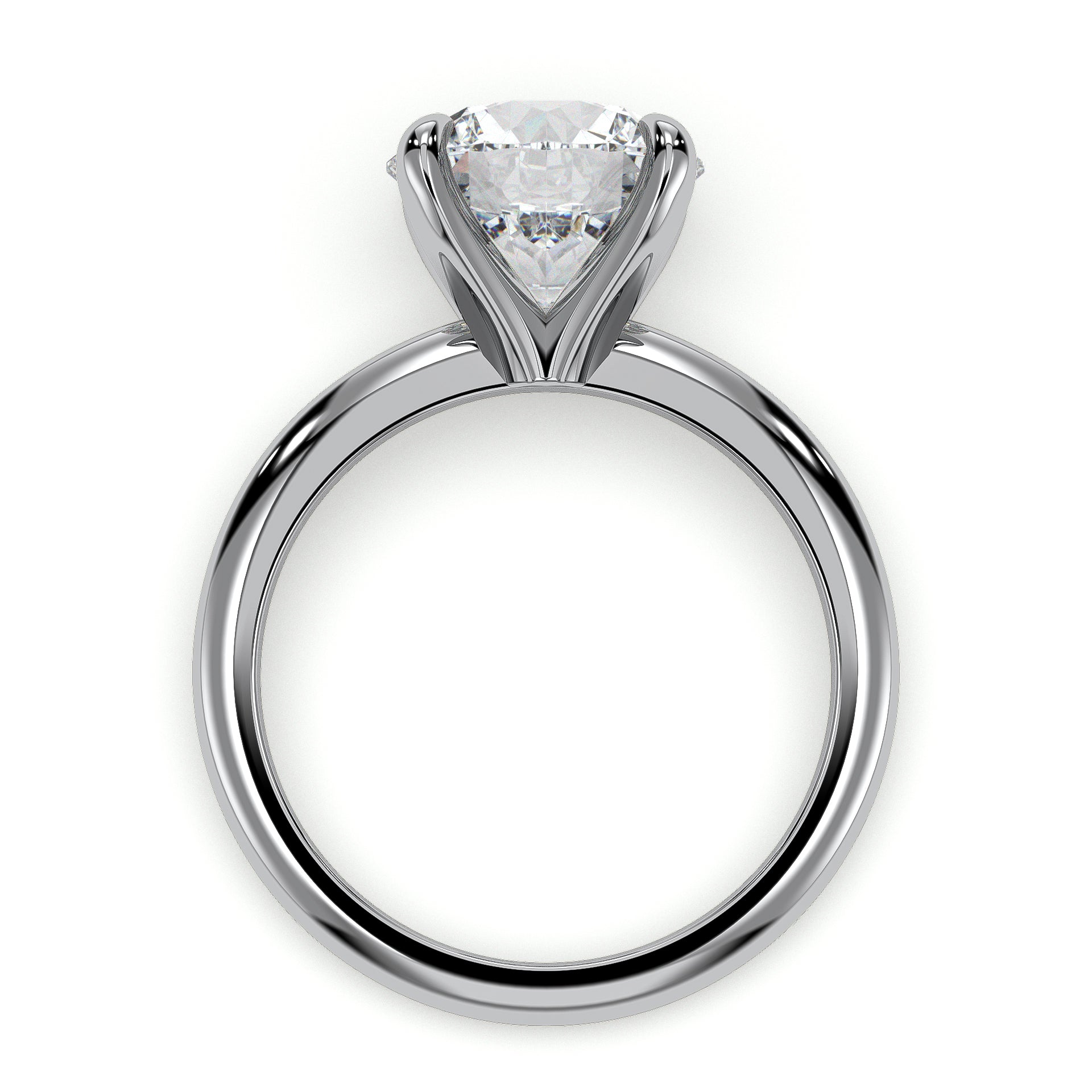 18K White Gold Vermeil / 3.00 CARAT