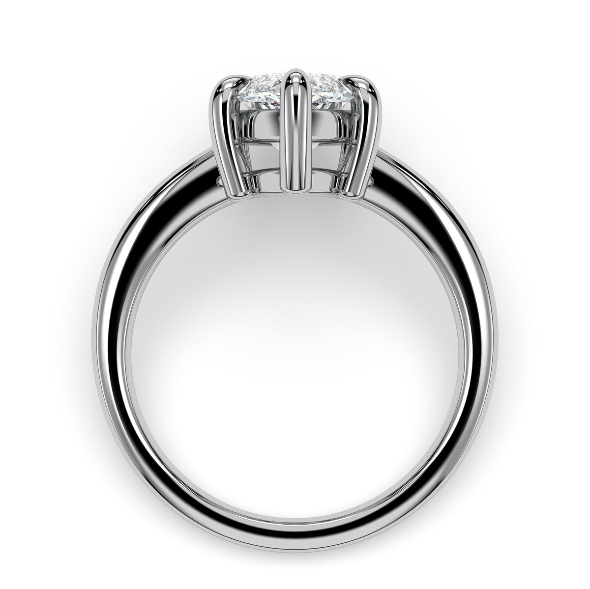 18K White Gold Vermeil / 3.00 CARAT