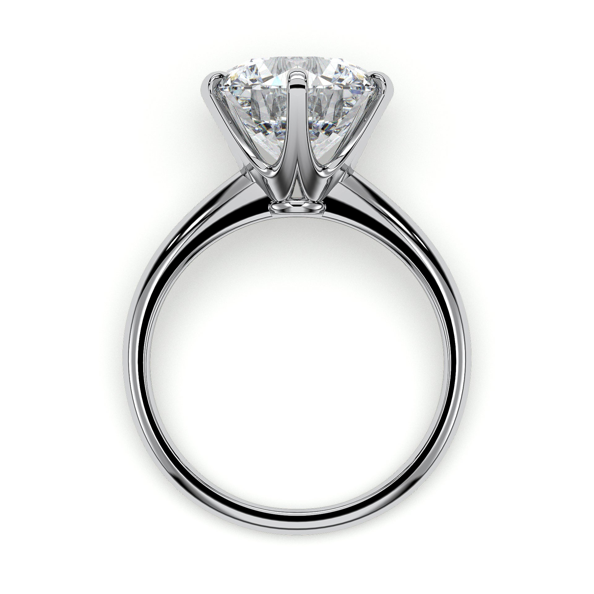 18K White Gold Vermeil / 5.00 CARAT