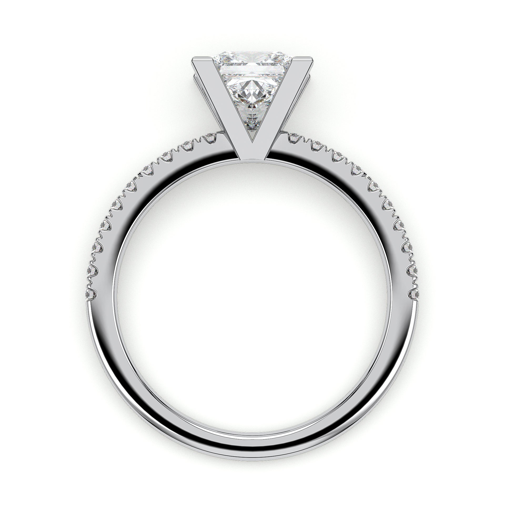 18K White Gold Vermeil