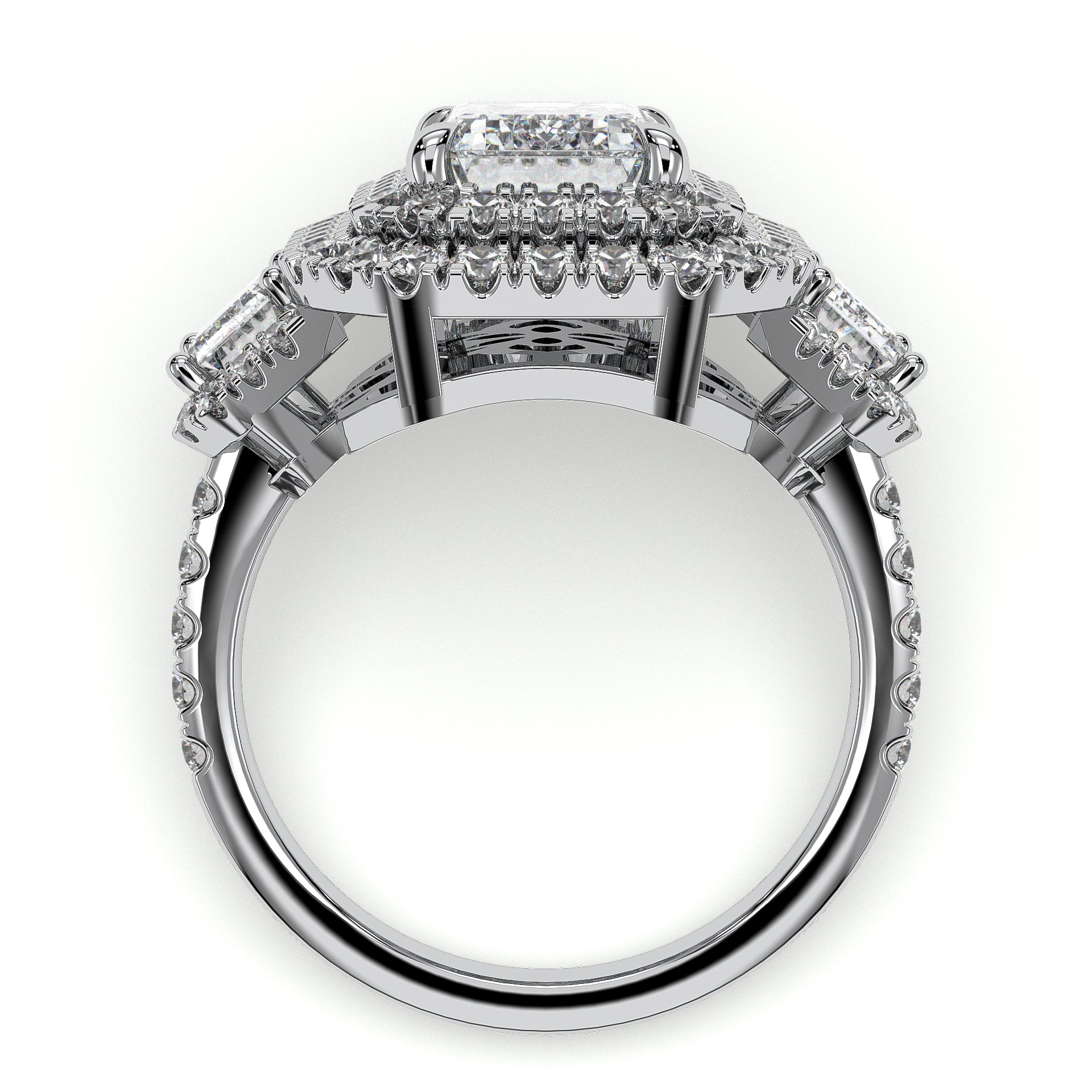18K White Gold Vermeil