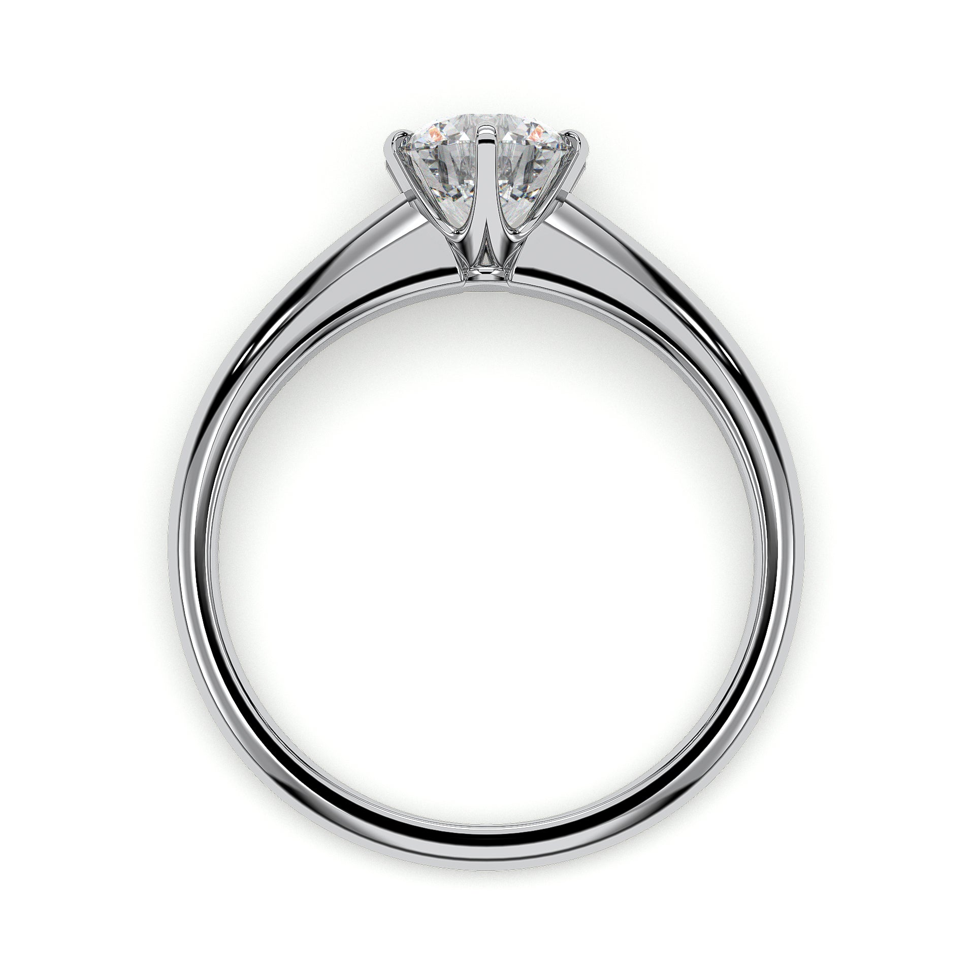 18K White Gold Vermeil / 1.00 CARAT