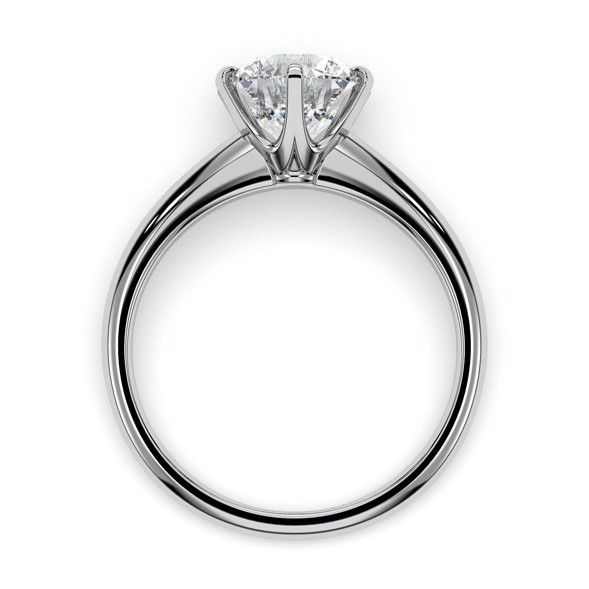 18K White Gold Vermeil / 2.00 CARAT