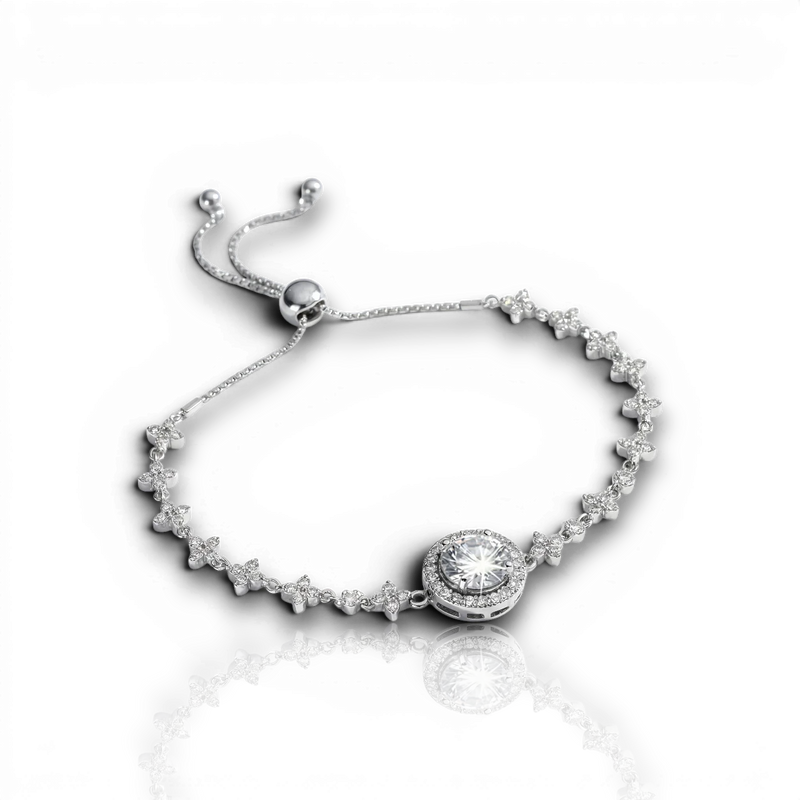 18K White Gold Vermeil